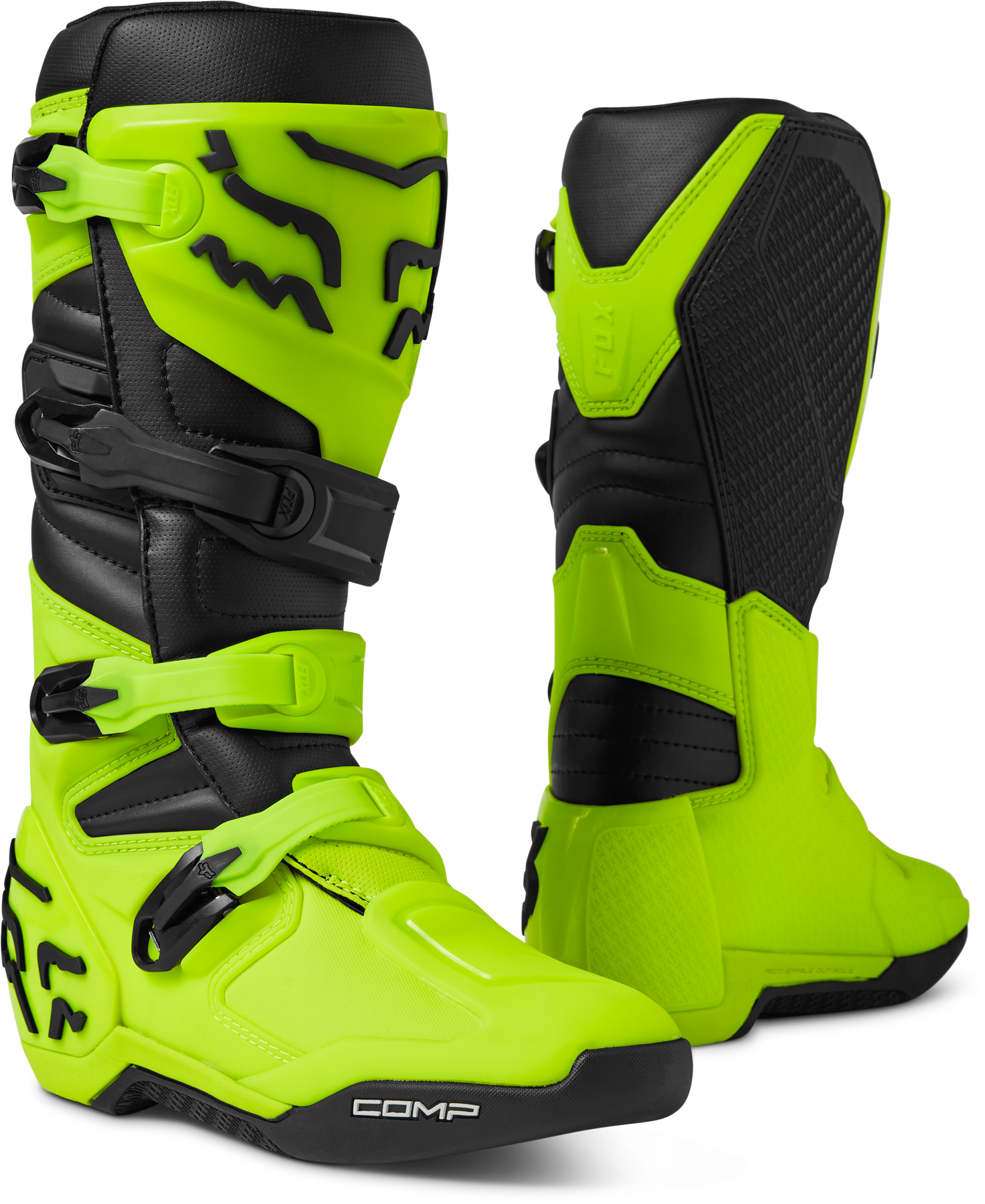 Fox Racing Comp Boots Adult Yellow