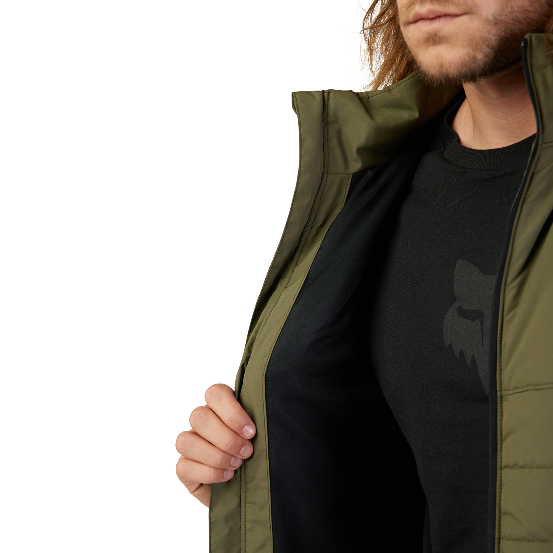 Fox Racing Howell Puffy Jacket Adult Olive