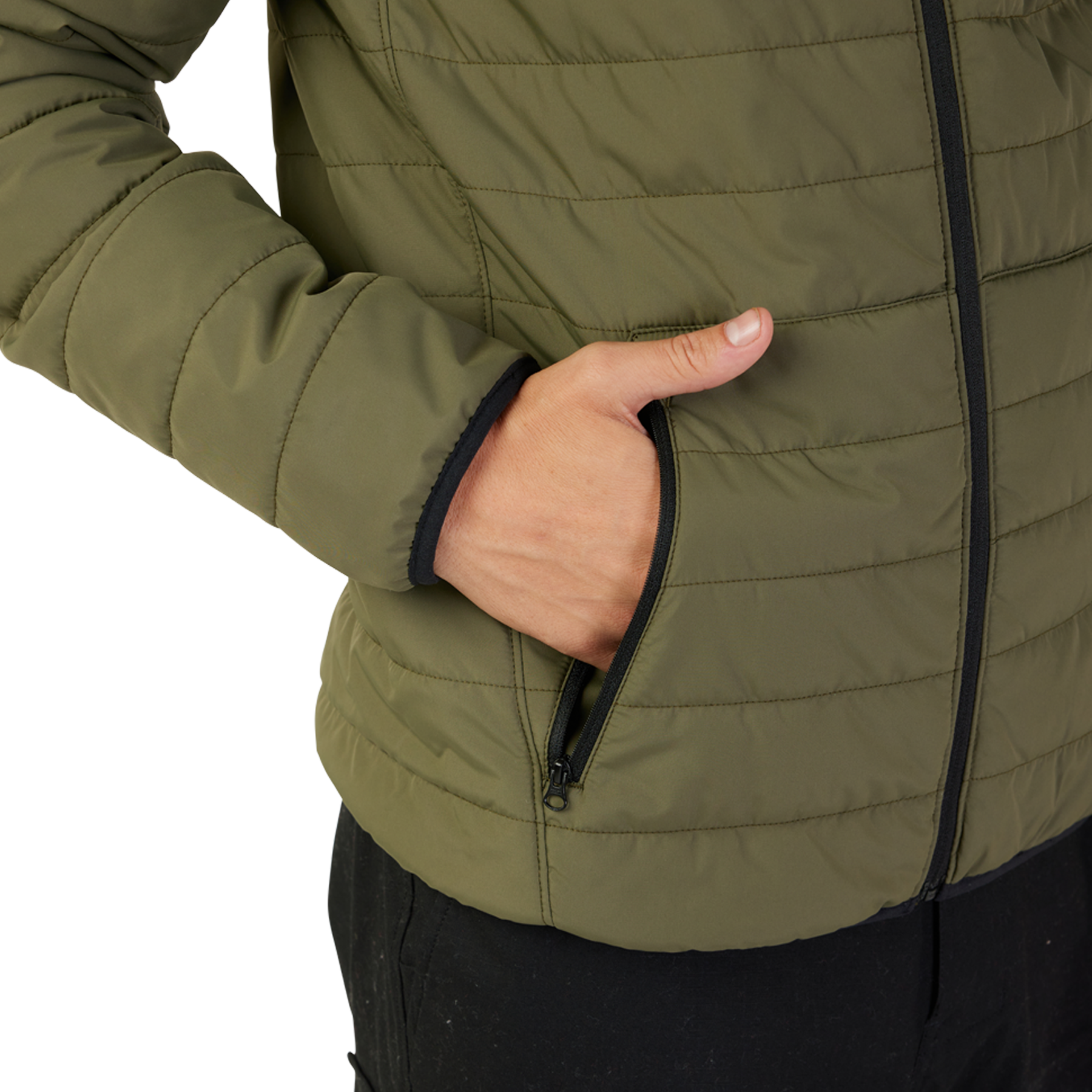 Fox Racing Howell Puffy Jacket Adult Olive