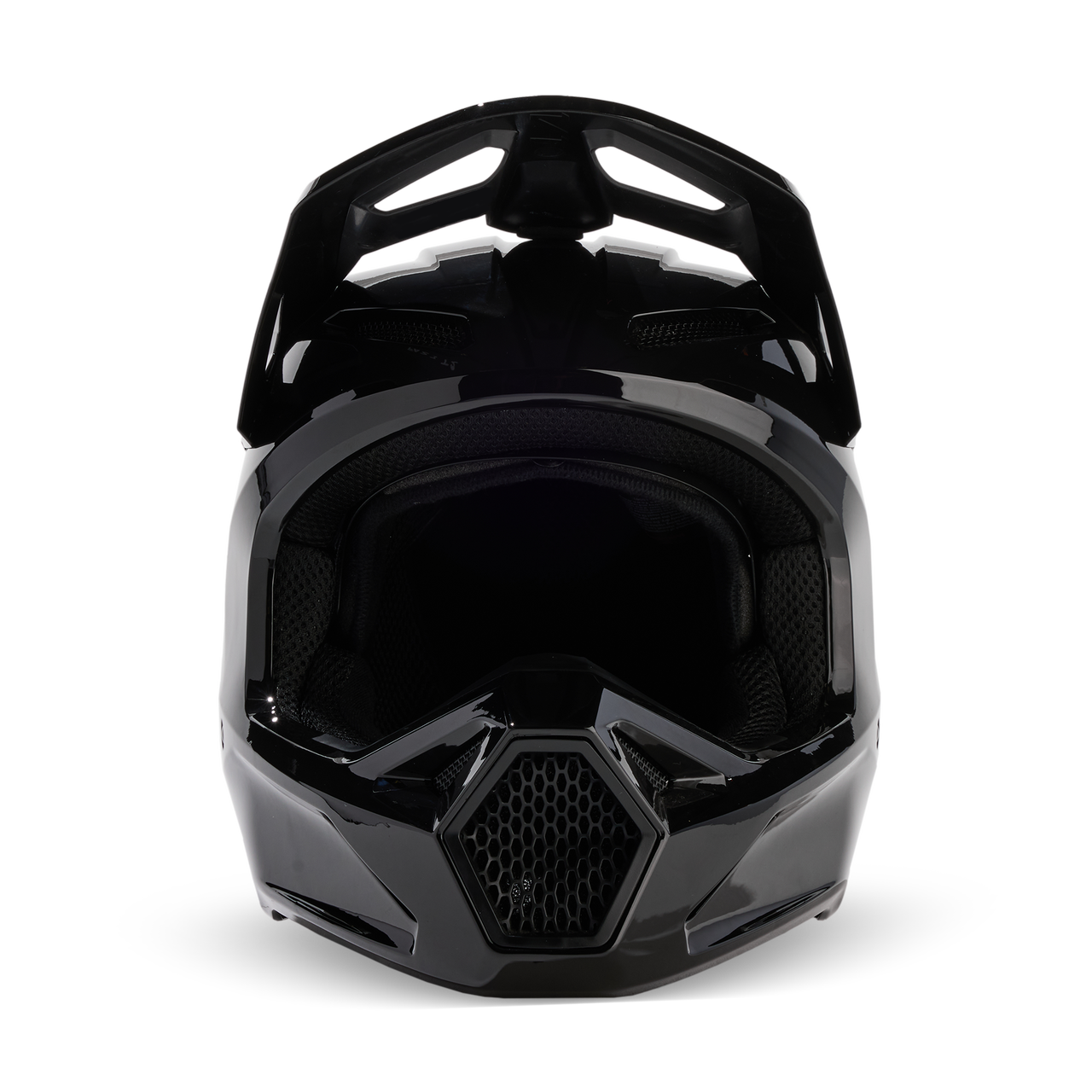 Fox V1 Solid Helmet Adult Gloss Black