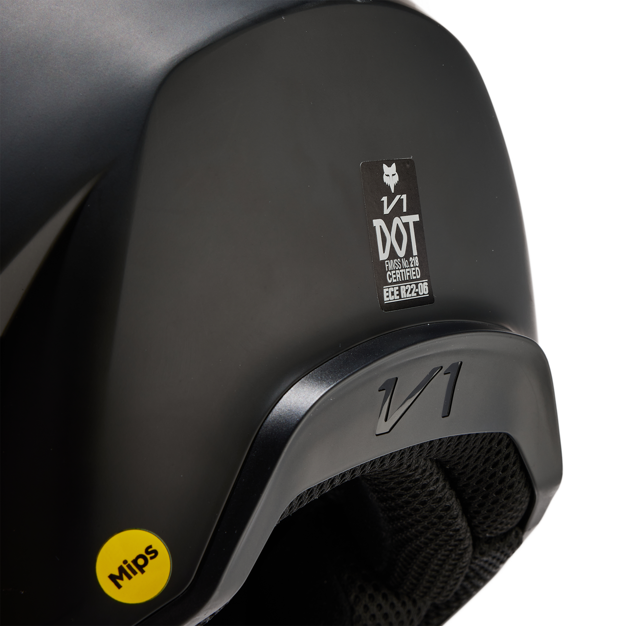 Fox V1 Solid Helmet Adult Matte Black