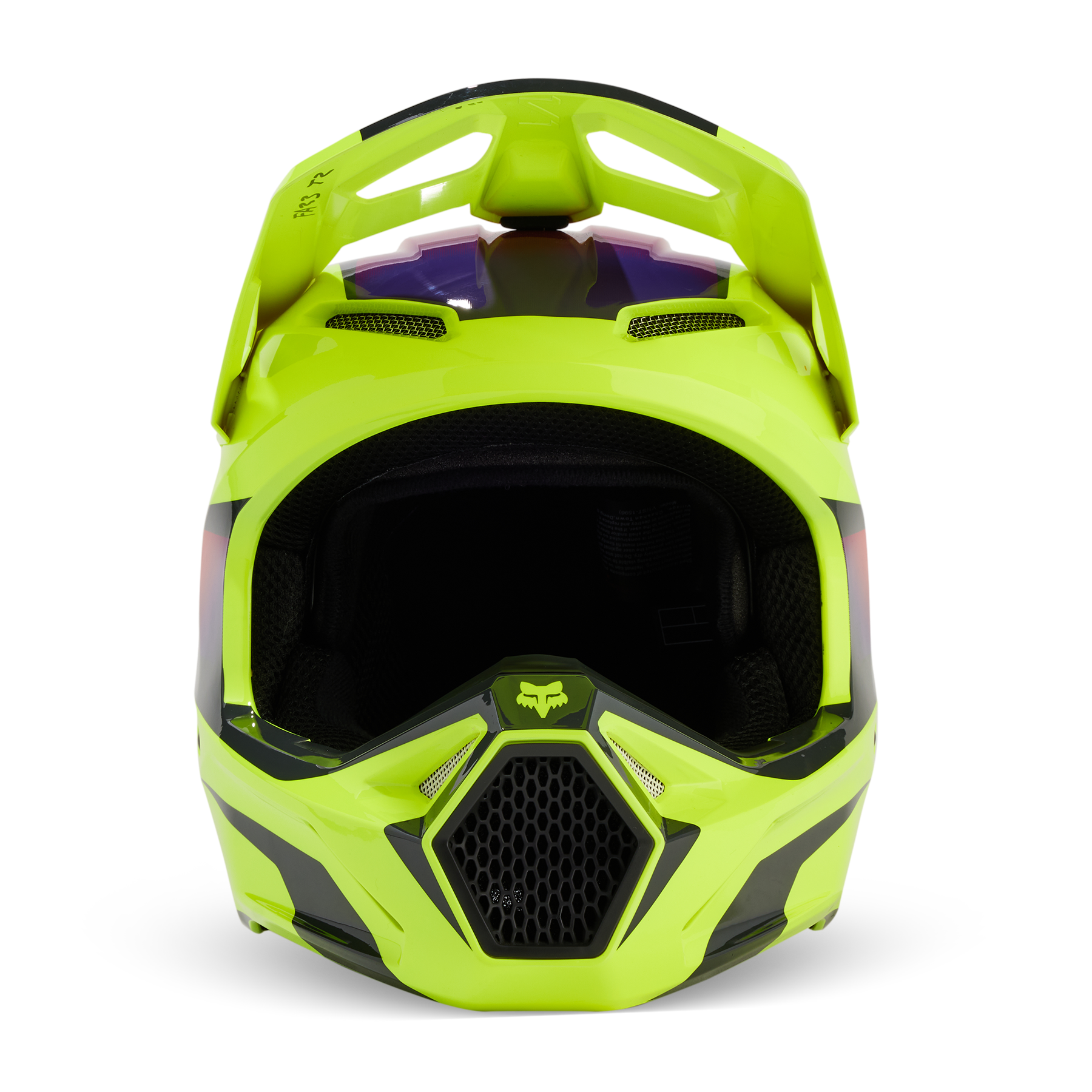 Fox Racing V1 Flora Helmet Adult Yellow