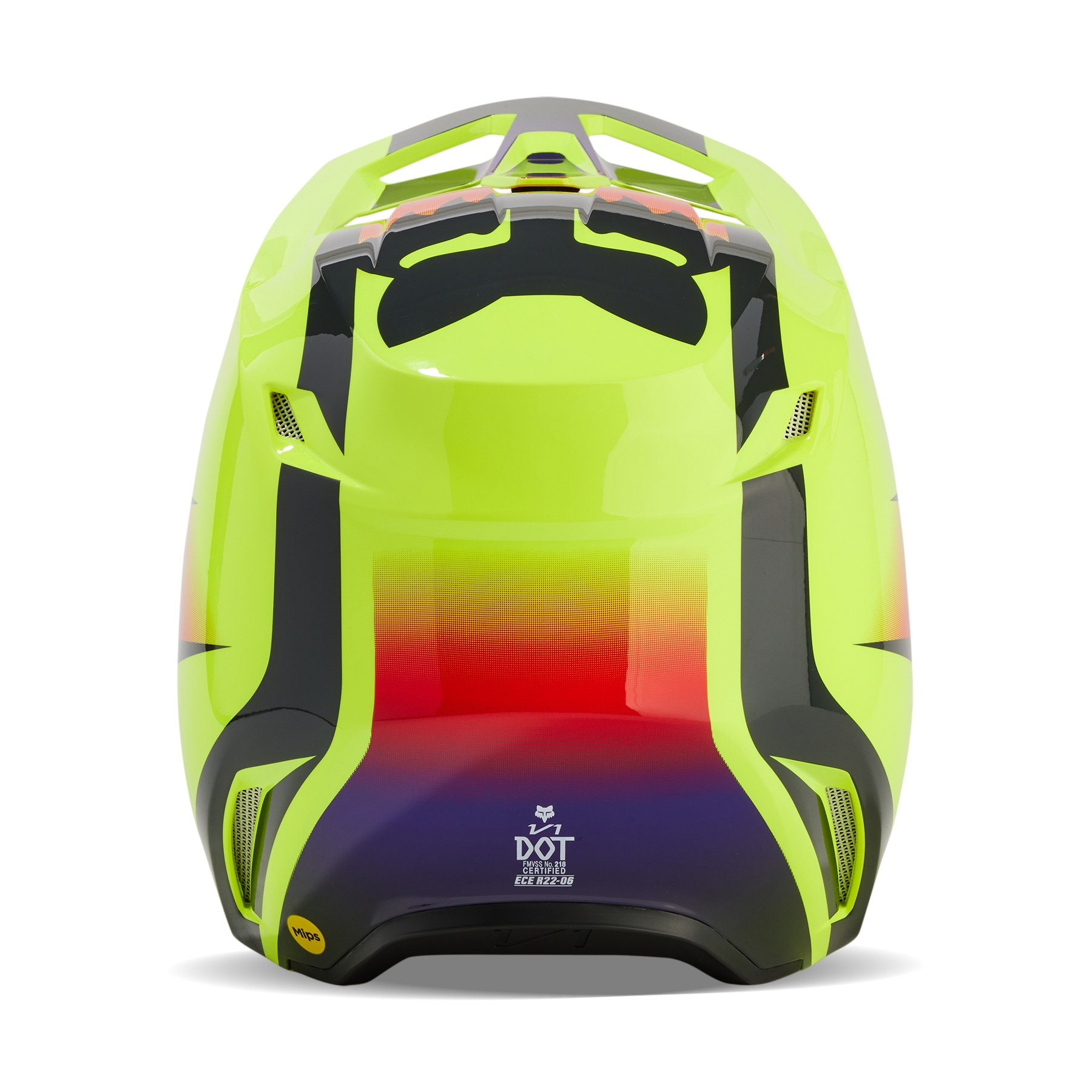 Fox Racing V1 Flora Helmet Adult Yellow