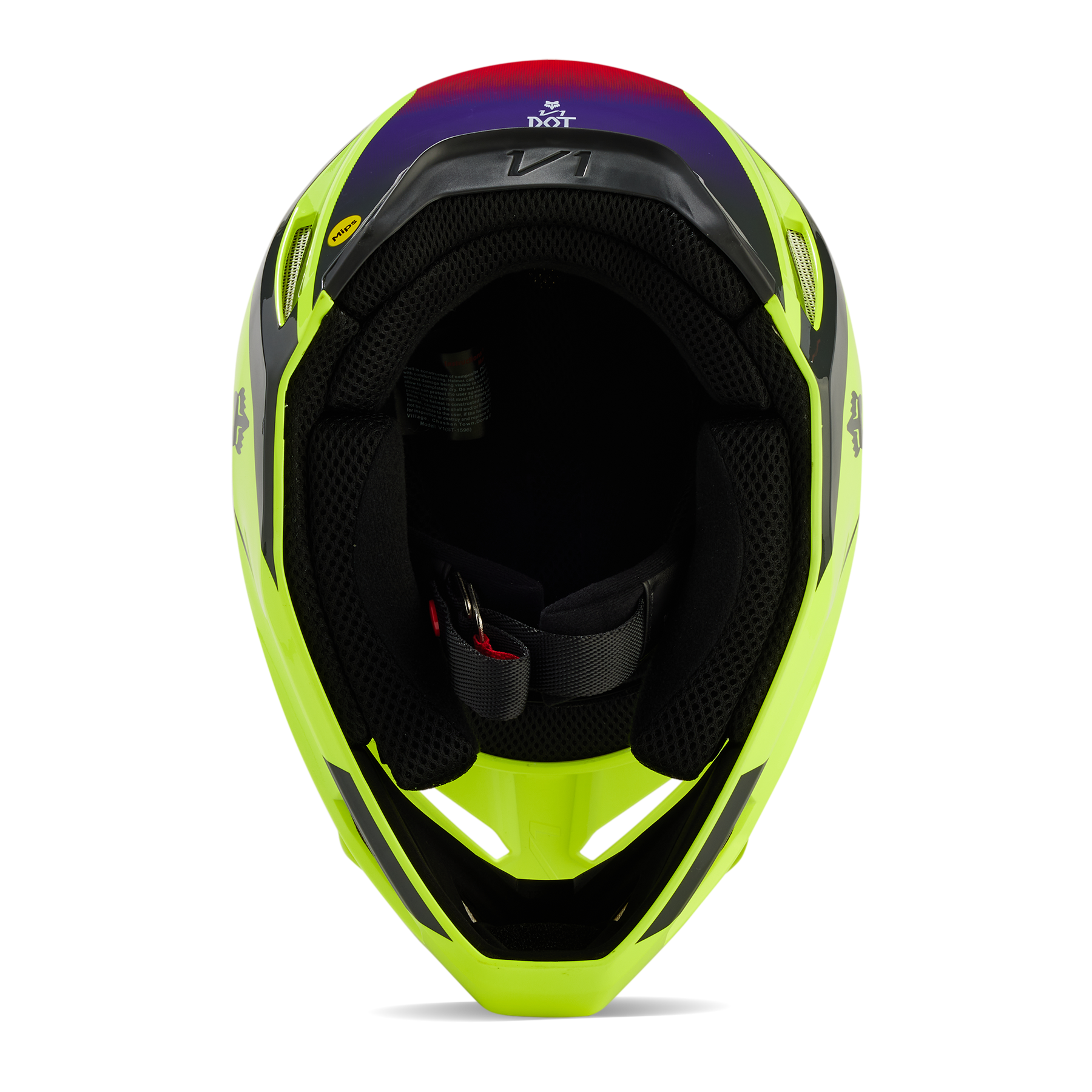 Fox Racing V1 Flora Helmet Adult Yellow