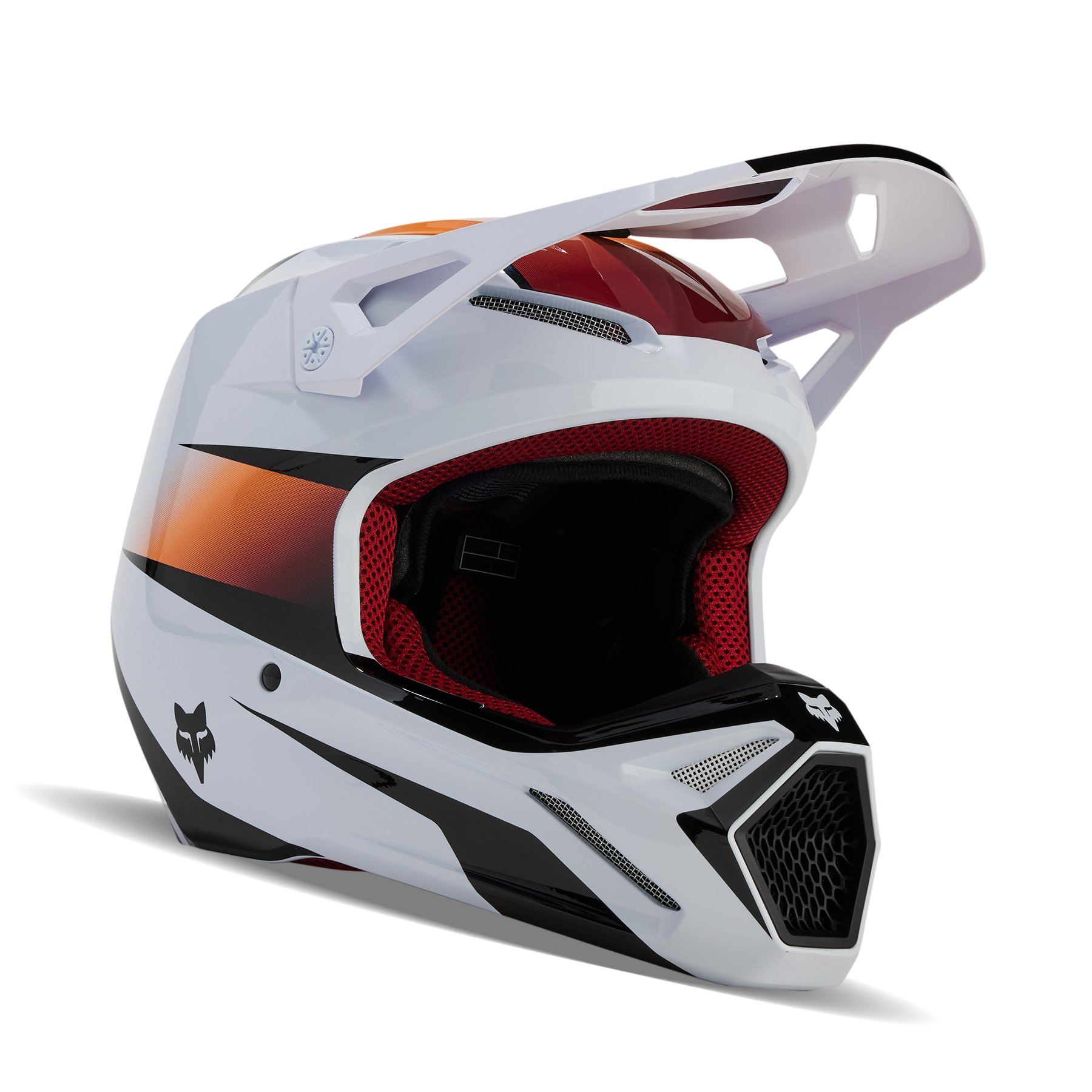 Fox Racing V1 Flora Helmet Adult White