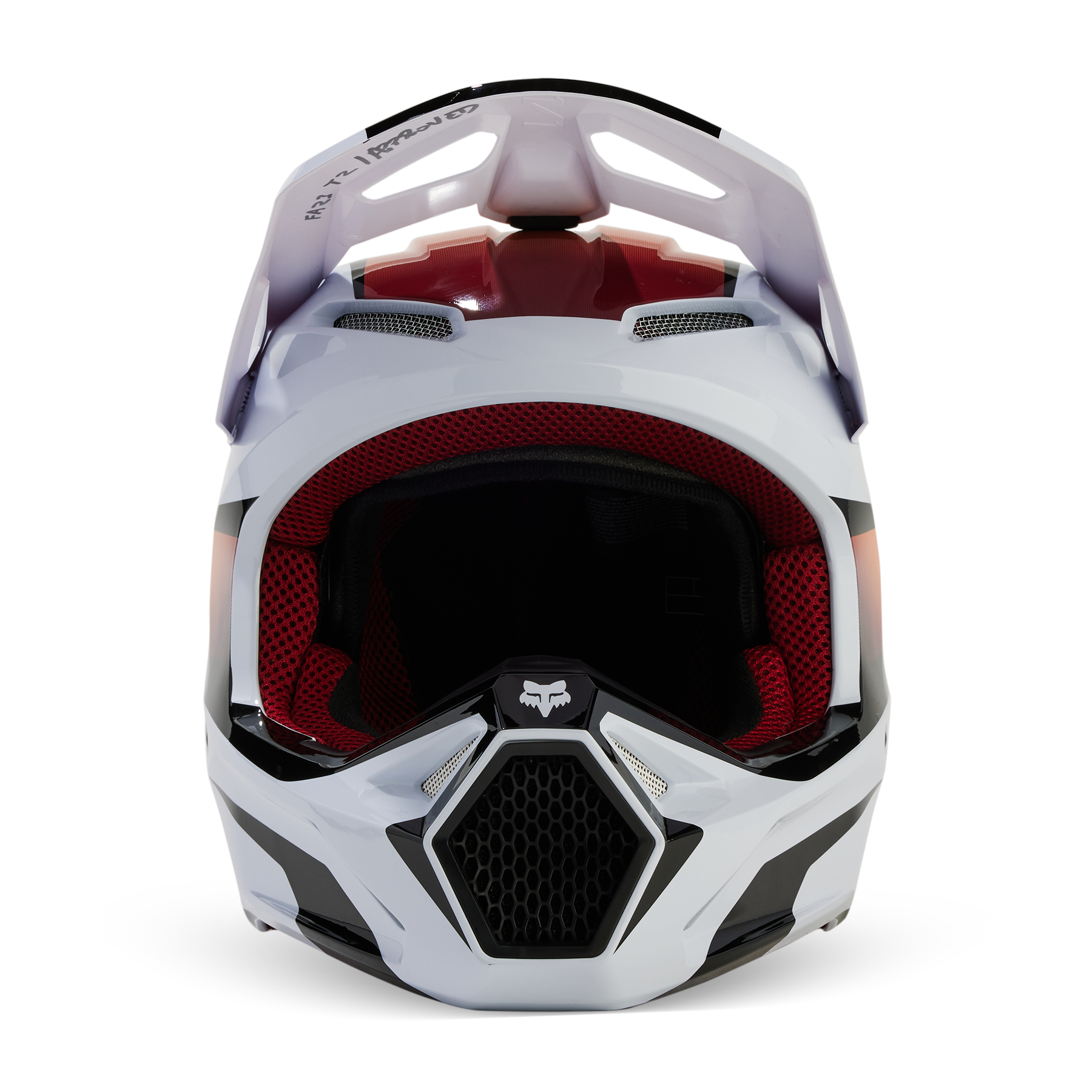 Fox Racing V1 Flora Helmet Adult White