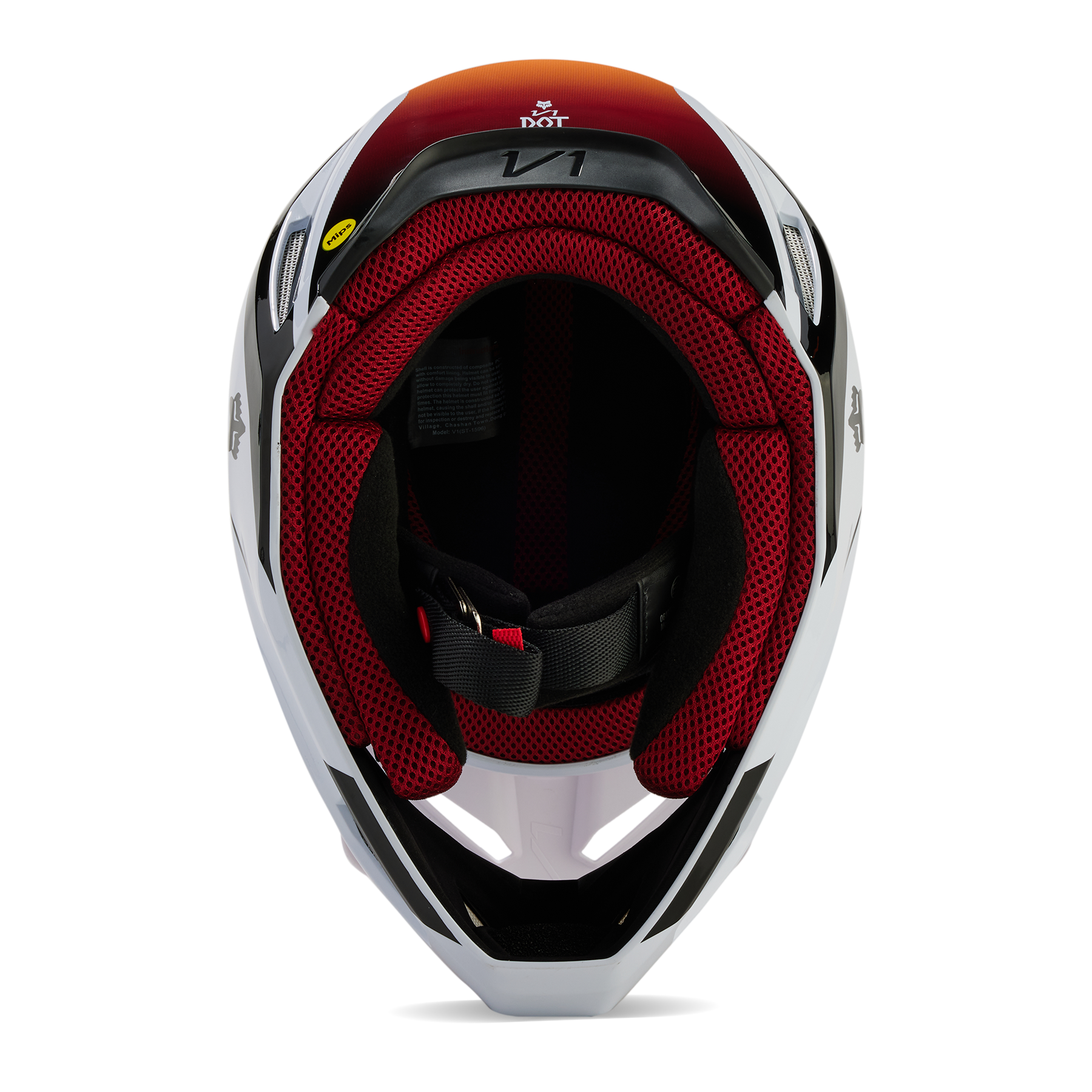 Fox Racing V1 Flora Helmet Adult White