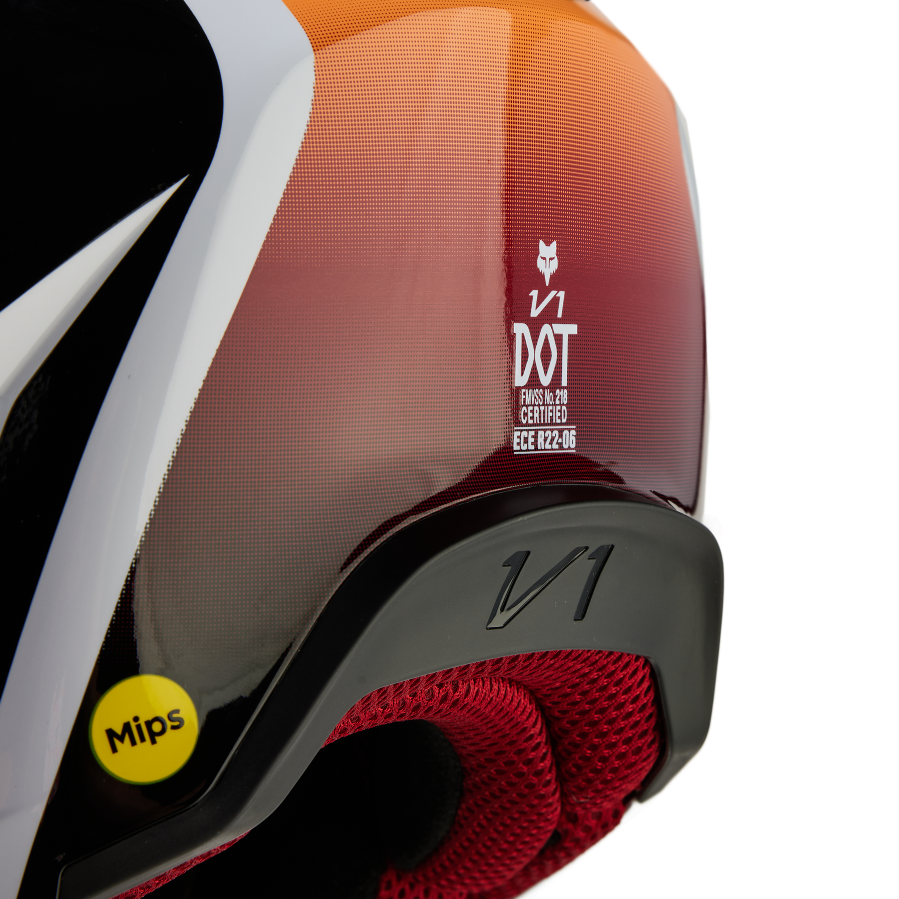 Fox Racing V1 Flora Helmet Adult White