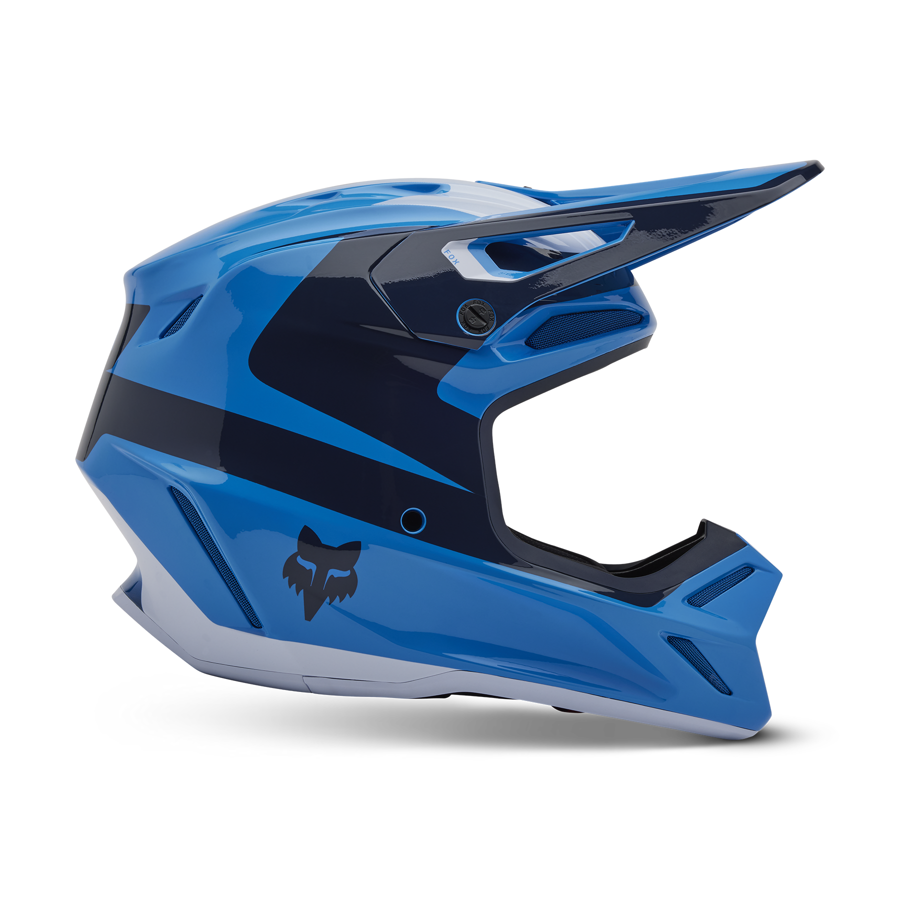 Fox Racing V3 Divider Helmet Adult Blue