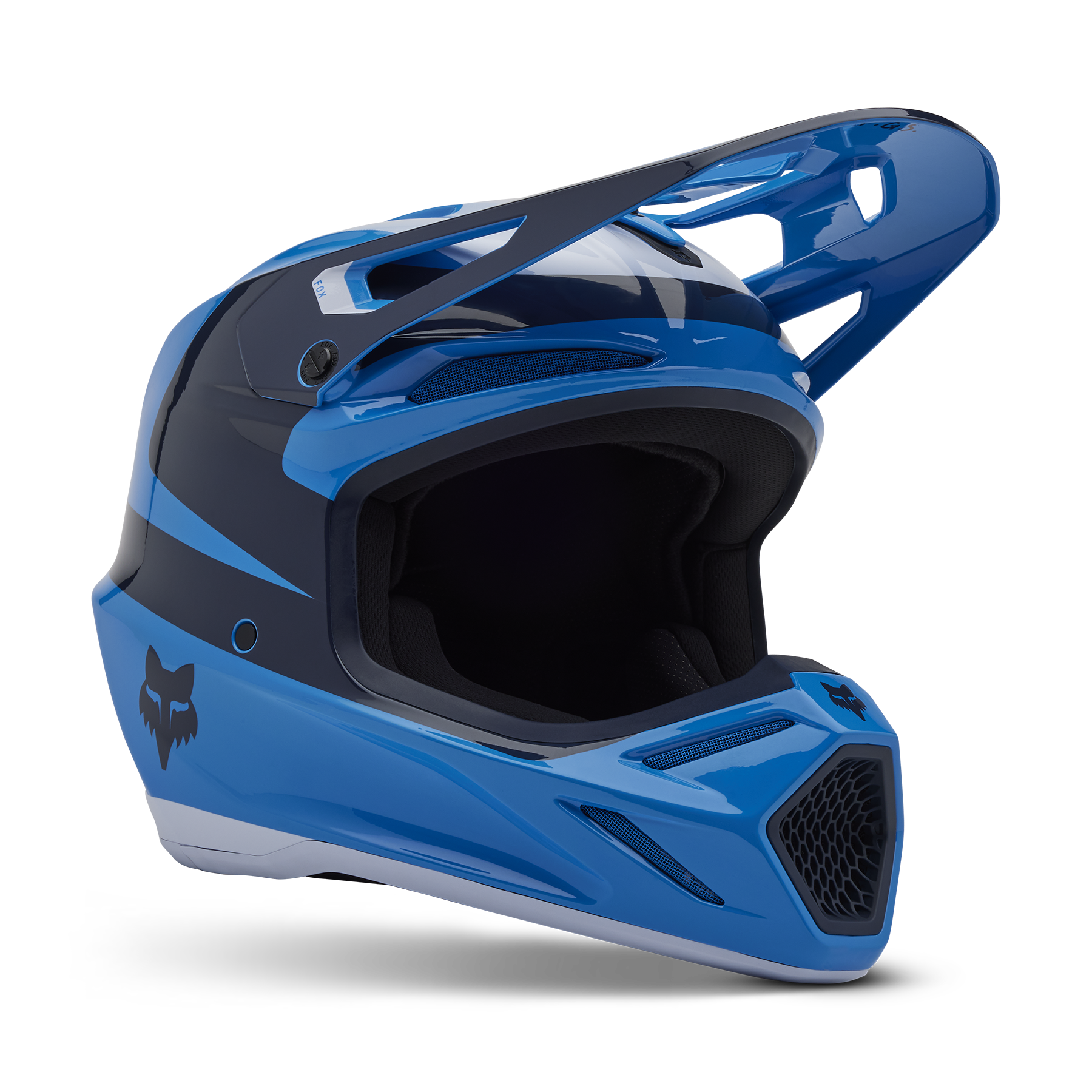 Fox Racing V3 Divider Helmet Adult Blue