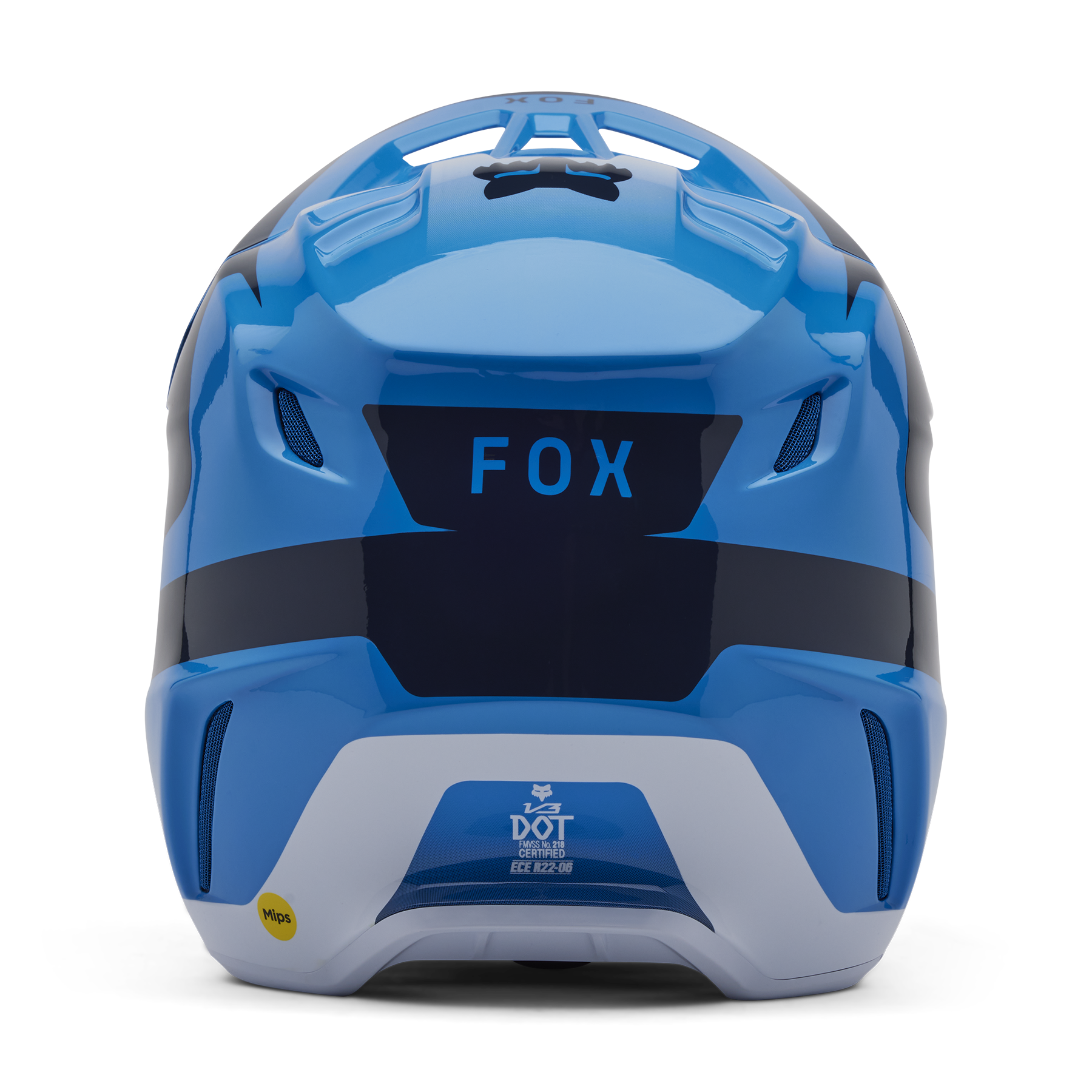 Fox Racing V3 Divider Helmet Adult Blue