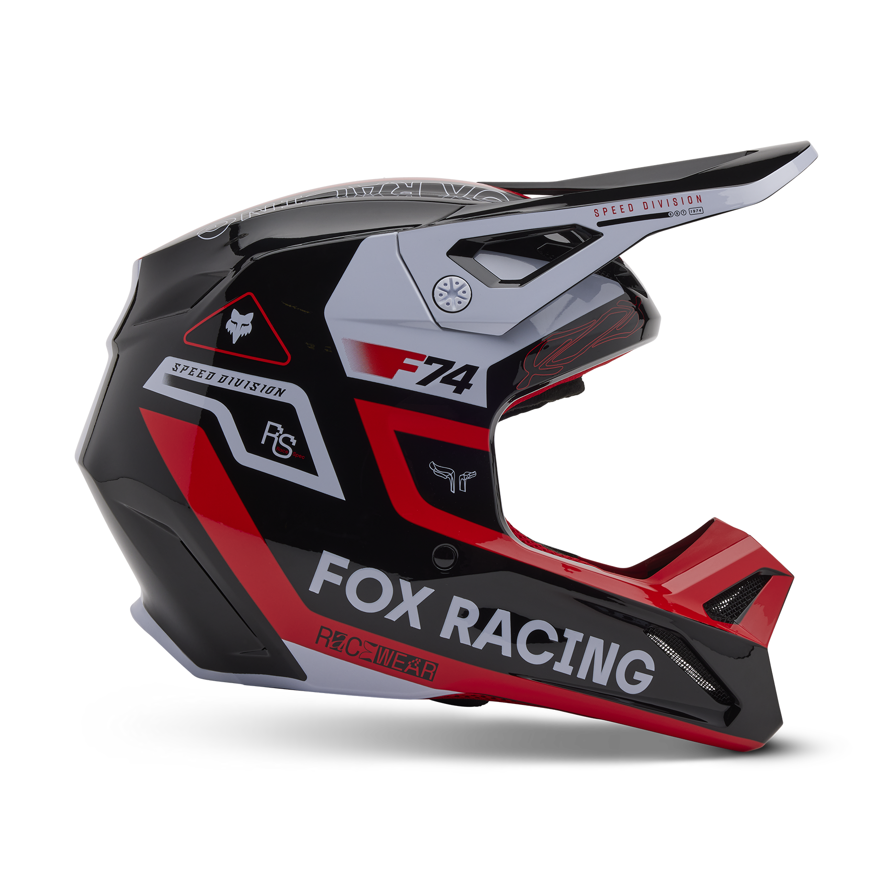 Fox Racing V1 Race Spec Helmet Adult Red
