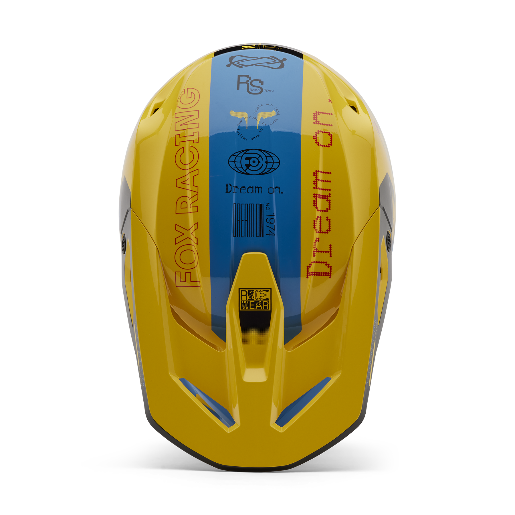 Fox Racing V1 Race Spec Helmet Adult Yellow