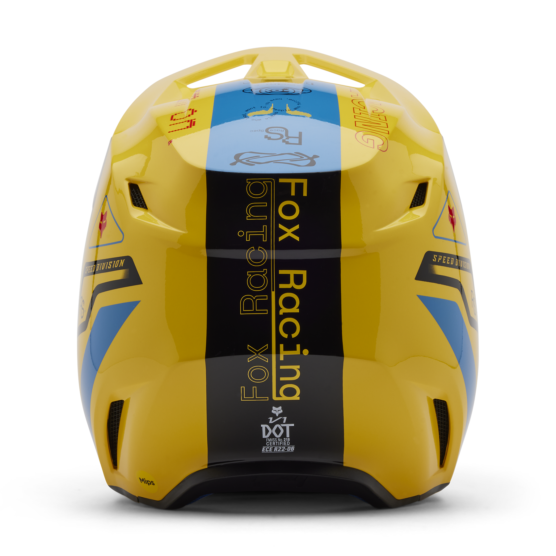 Fox Racing V1 Race Spec Helmet Adult Yellow