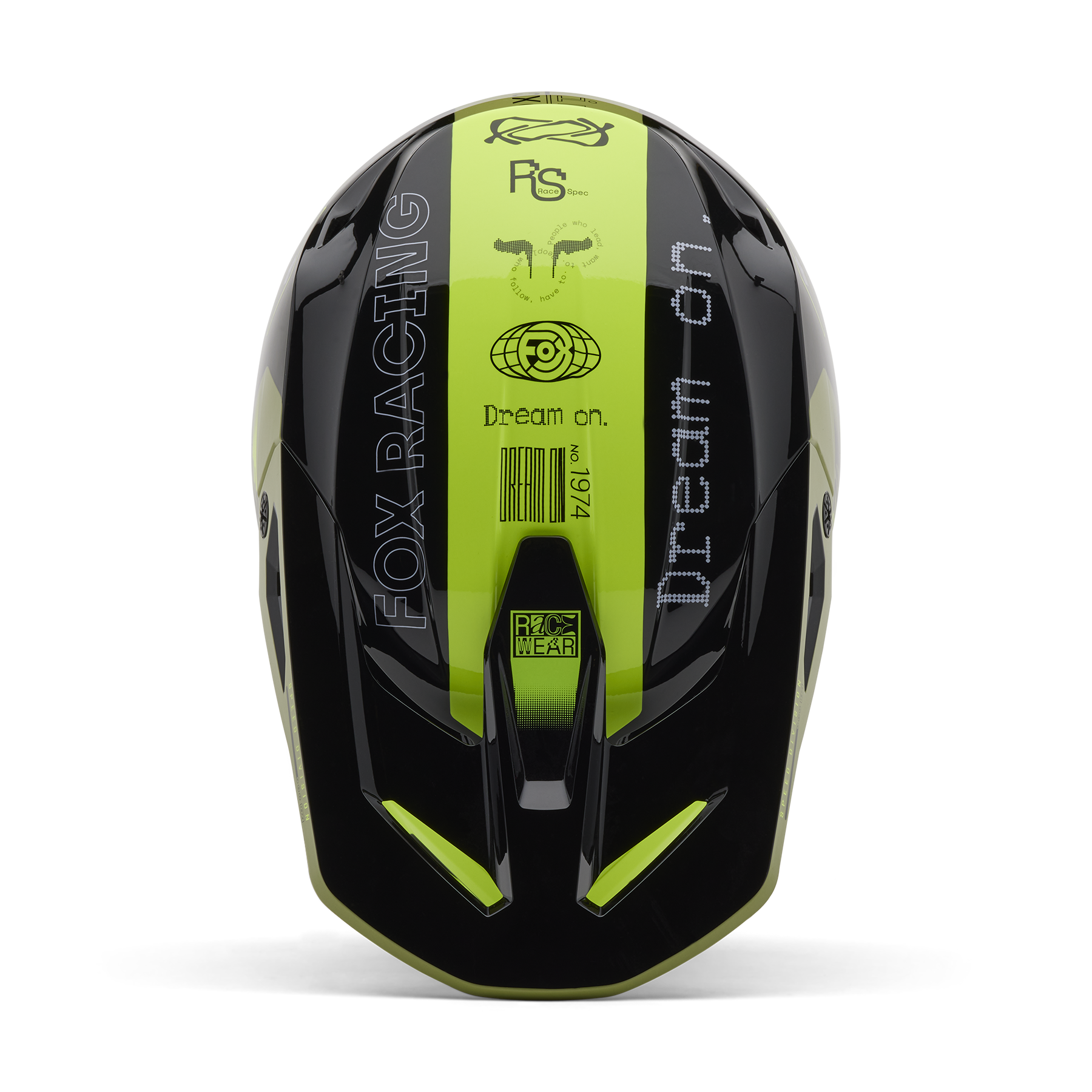 Fox Racing V1 Race Spec Helmet Adult Green