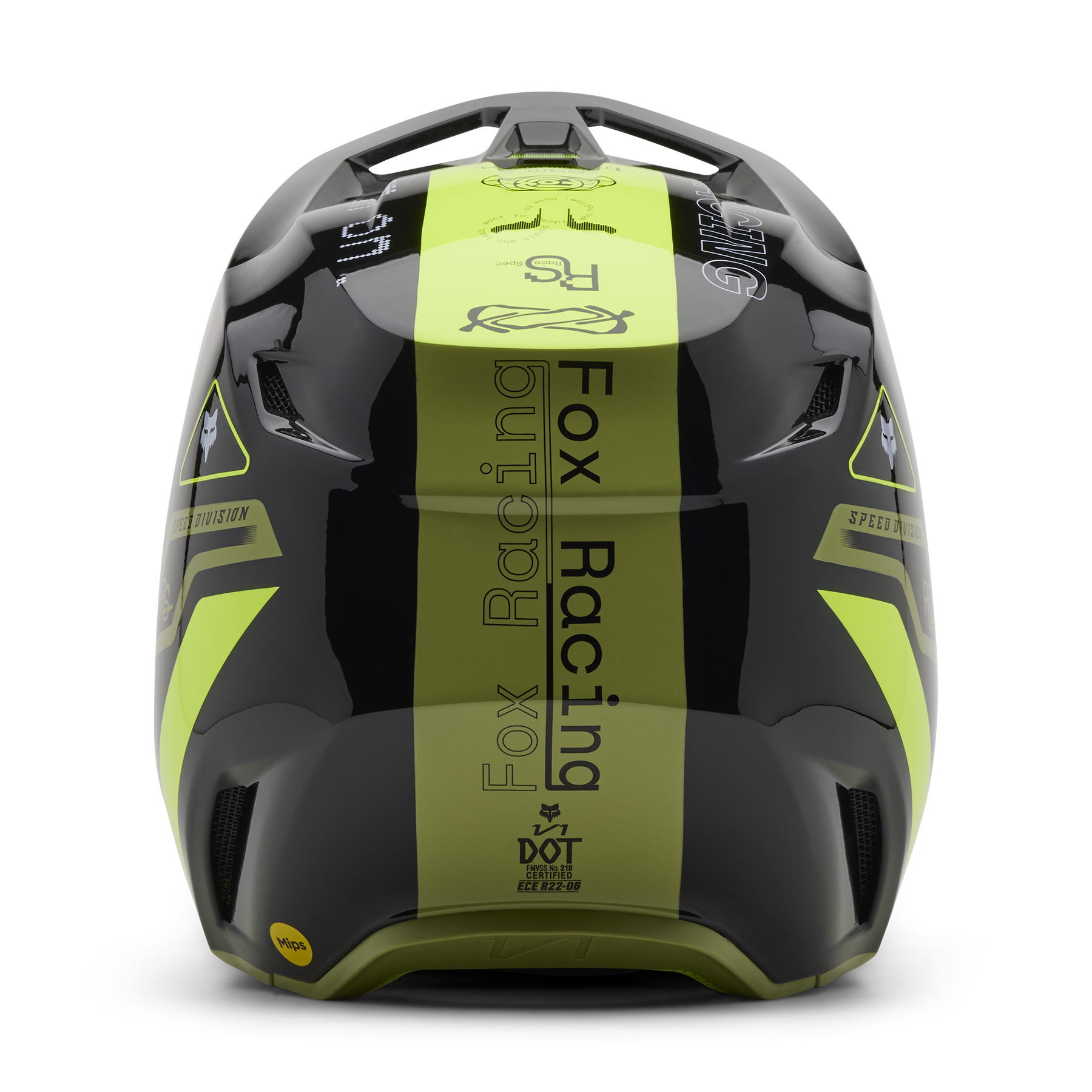 Fox Racing V1 Race Spec Helmet Adult Green