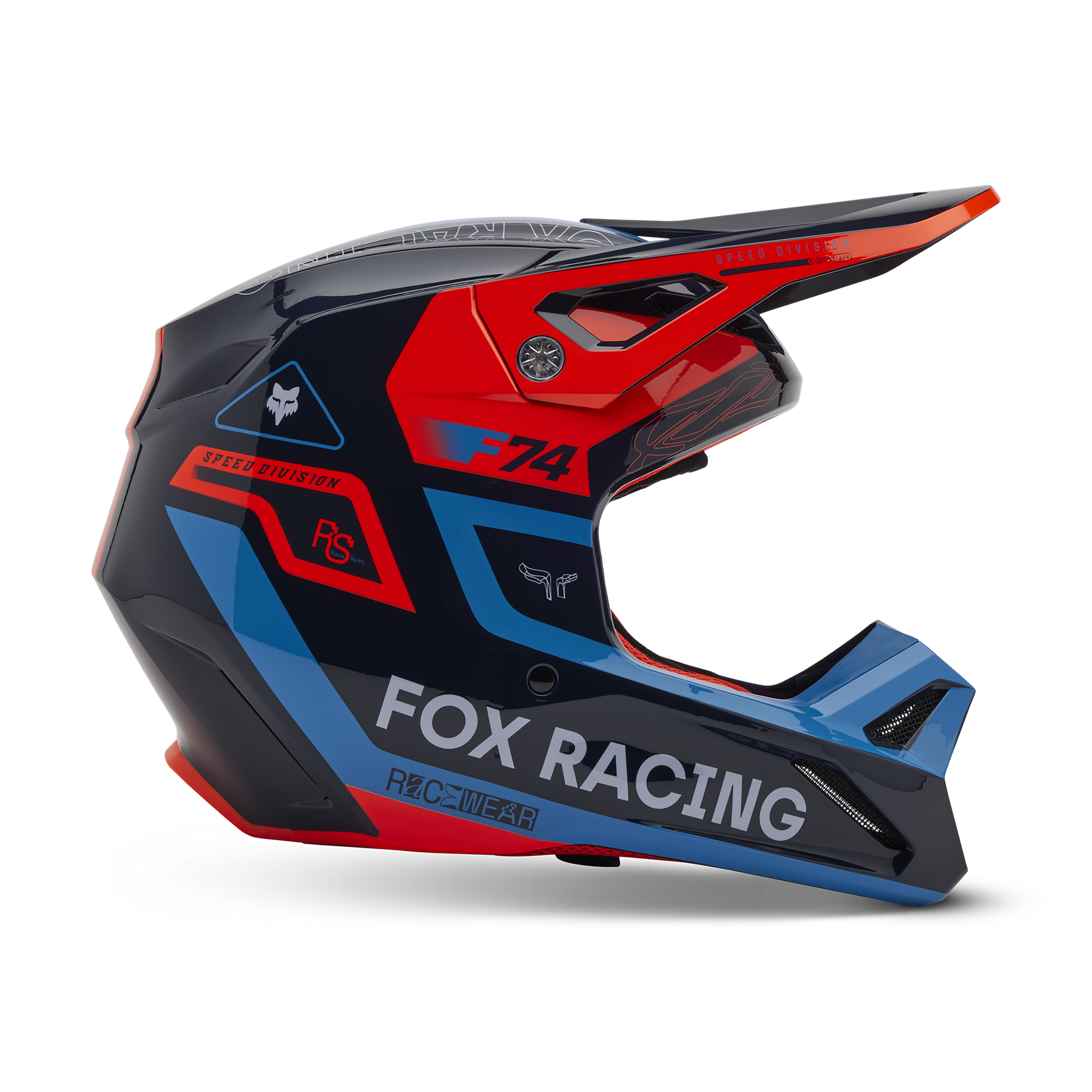Fox Racing V1 Race Spec Helmet Adult Midnight