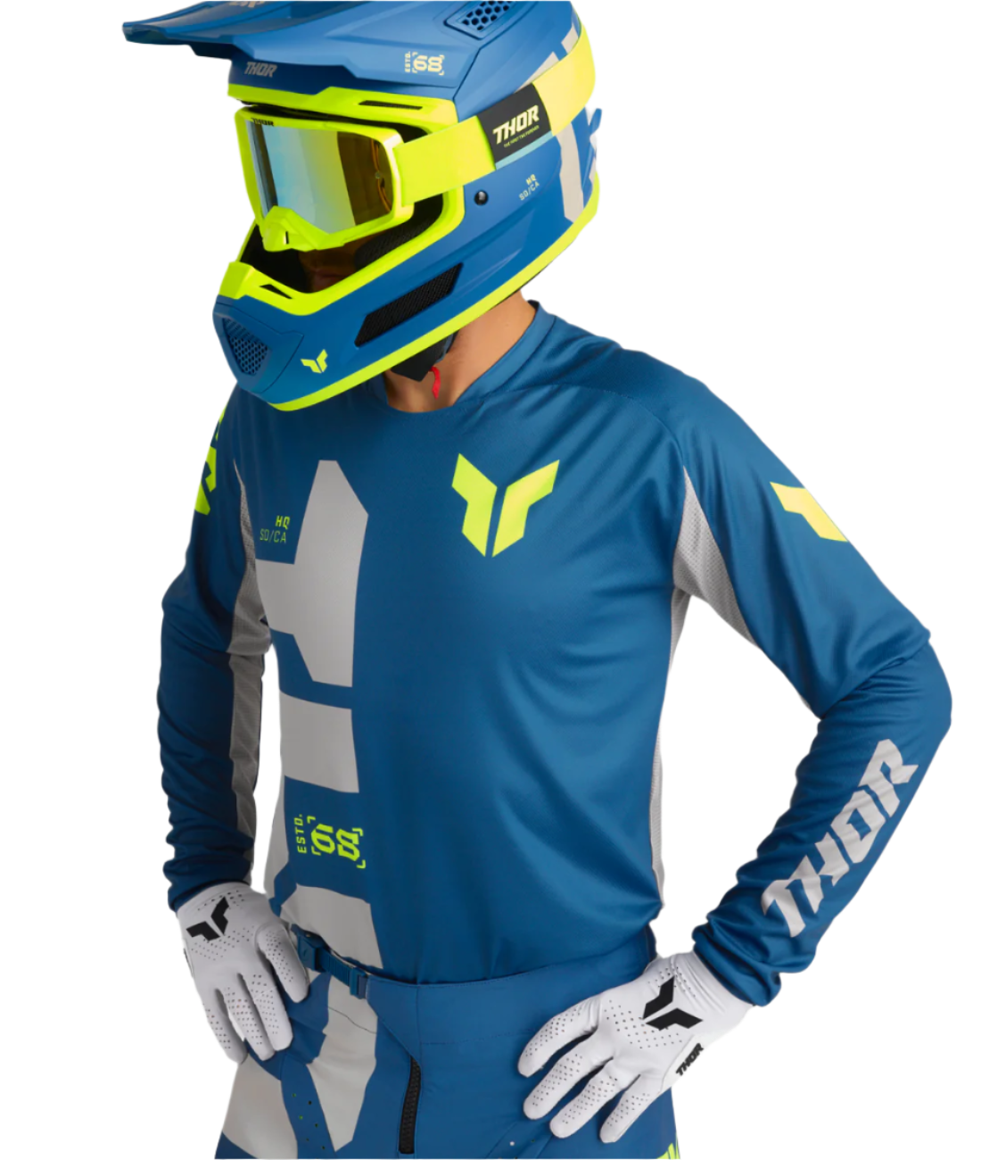 Thor Launch Mode Jersey Adult Forge Blue