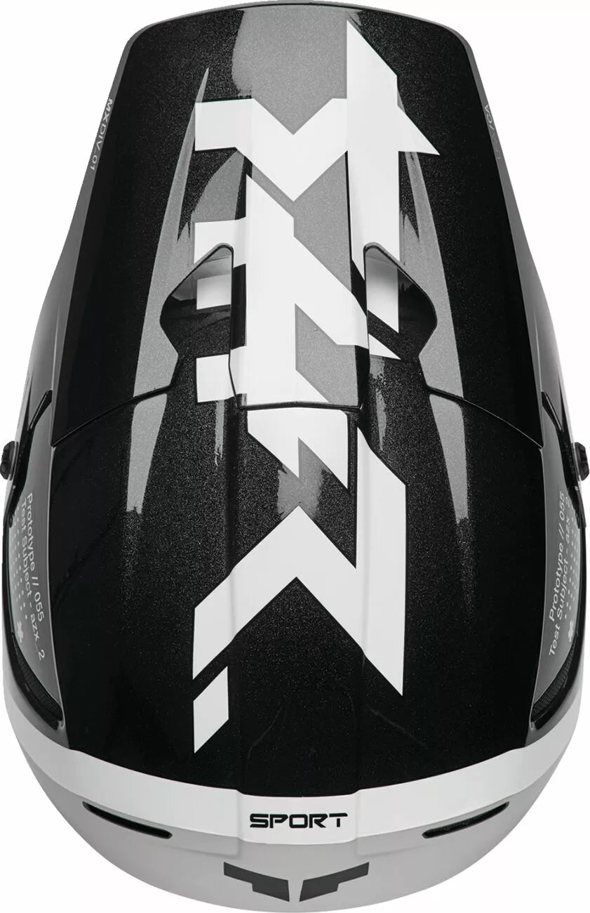 Thor Reflex Sport Fiberglass Helmet Adult Black/White