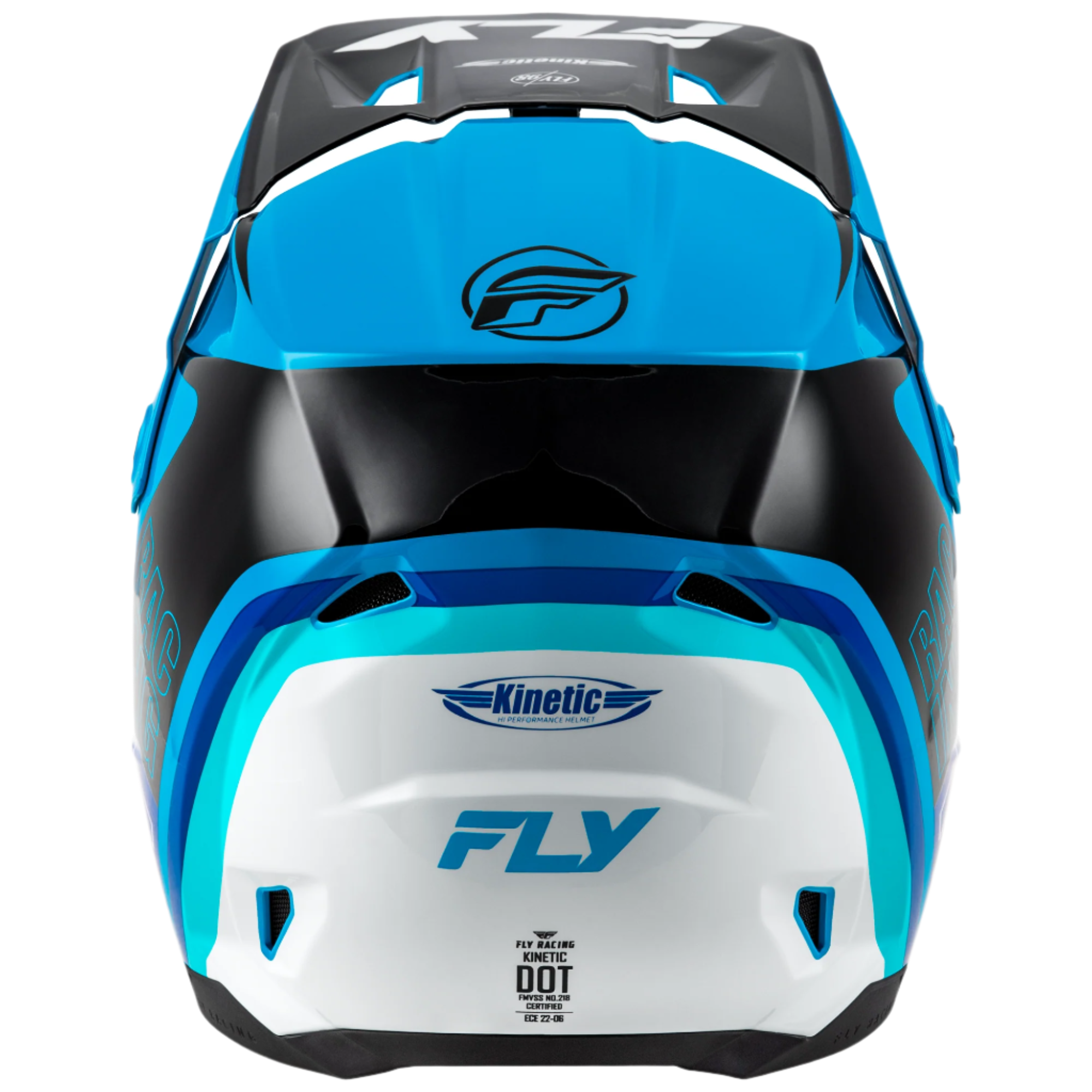 Fly Kinetic Rally Helmet Adult Blue