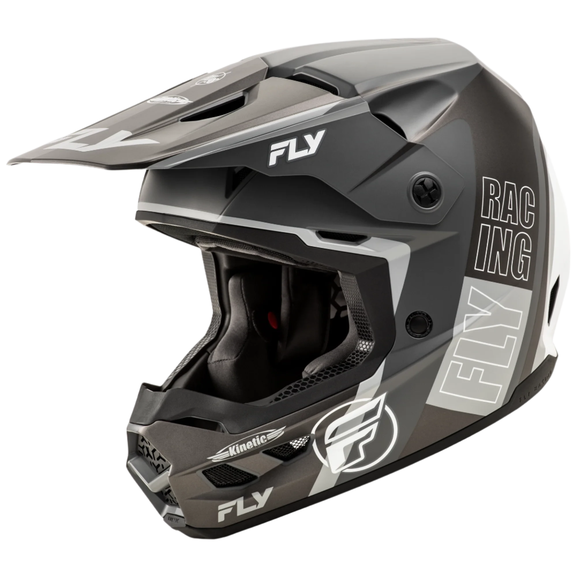 Fly Kinetic Rally Helmet Adult Grey