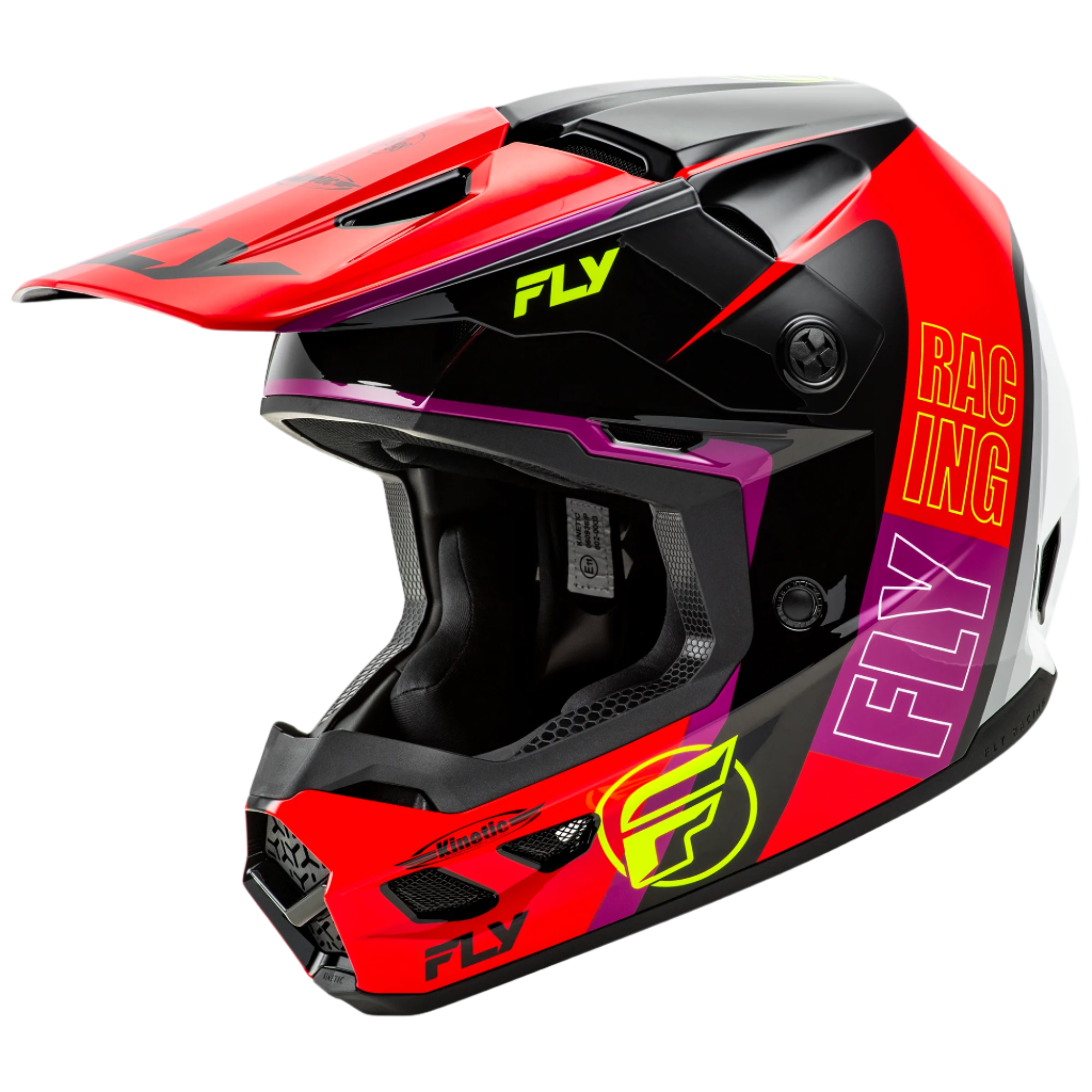 Fly Kinetic Rally Helmet Adult Red