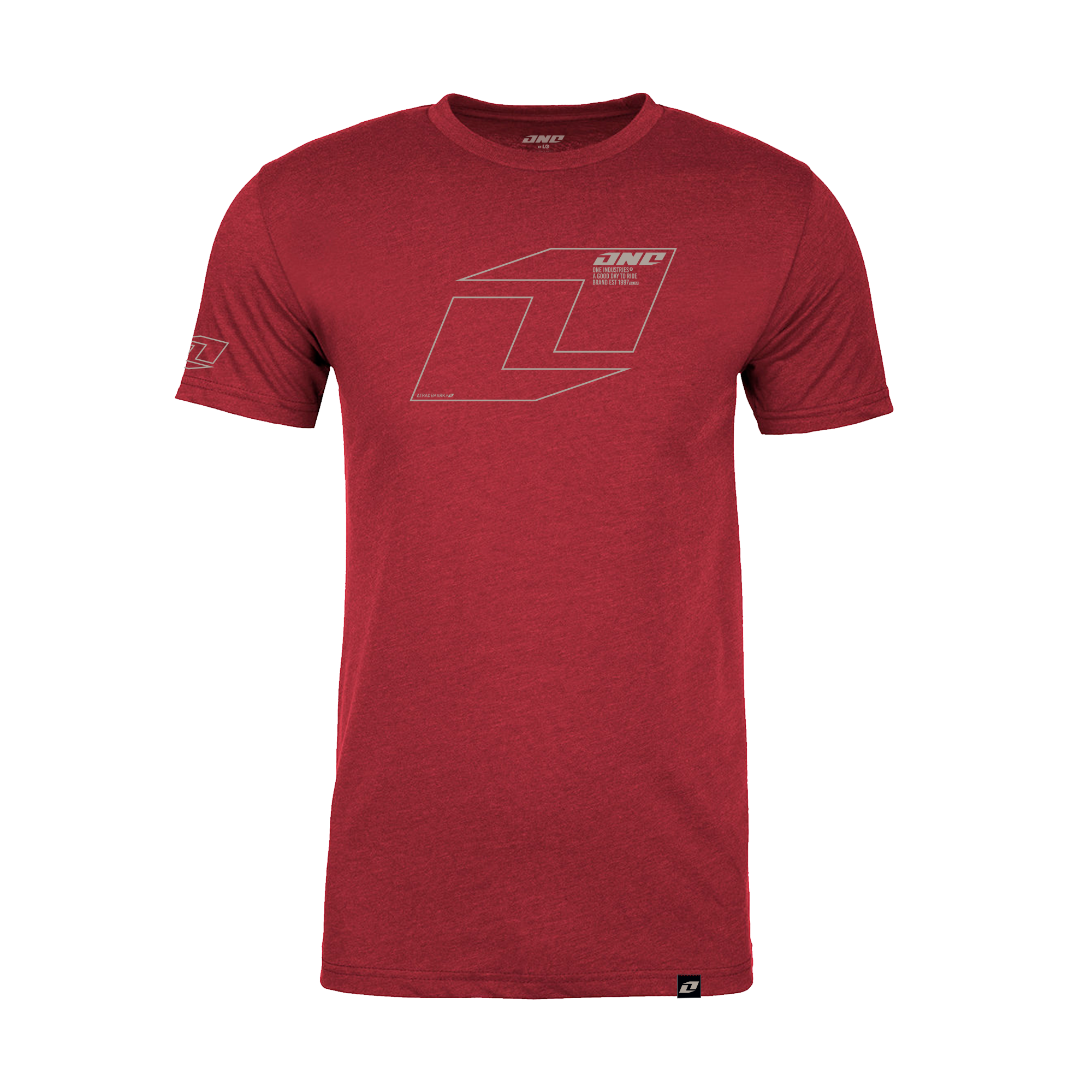 One Industries Vector T Shirt Adult Cardinal