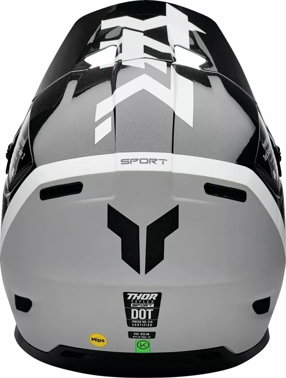 Thor Reflex Sport Fiberglass Helmet Adult Black/White