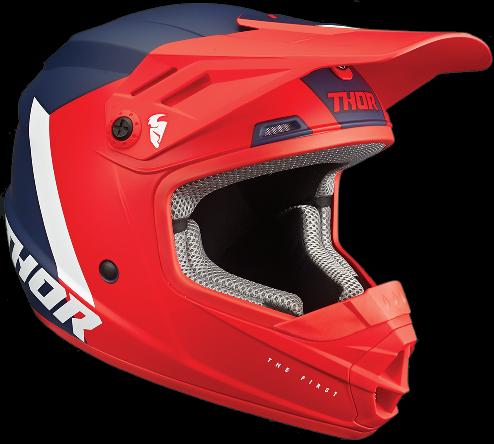 Thor Sector Chev Helmet Youth Red / Blue