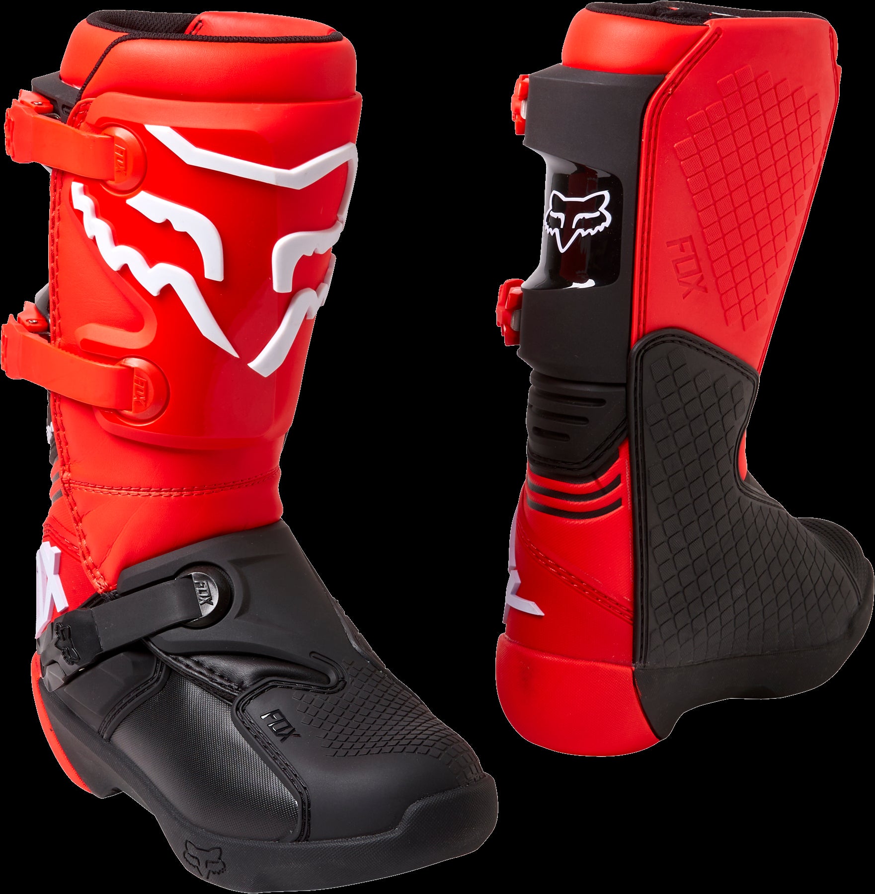Fox Racing Comp Youth Boots Red / Black