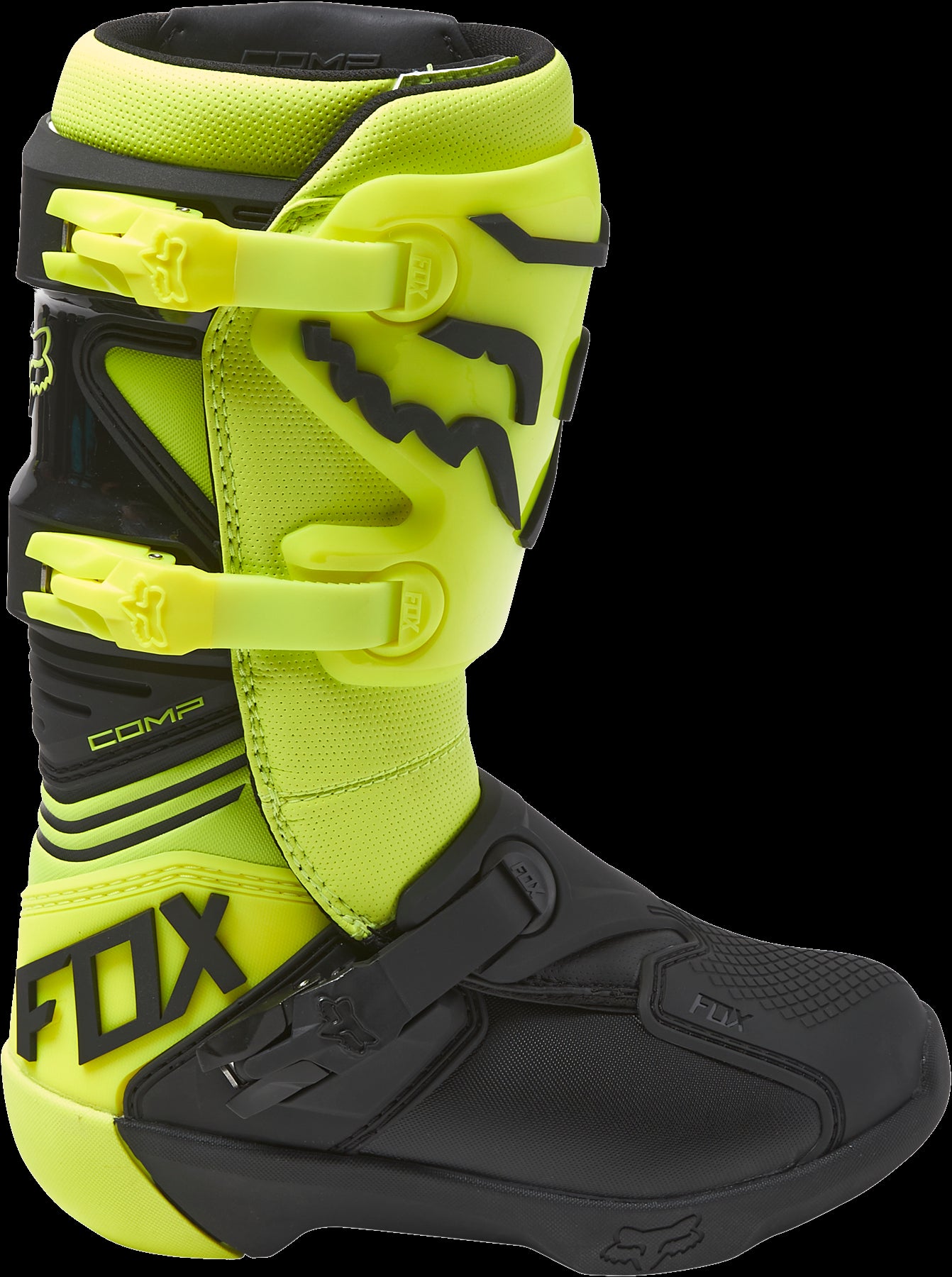 Fox Racing Comp Youth Boots Yellow / Black