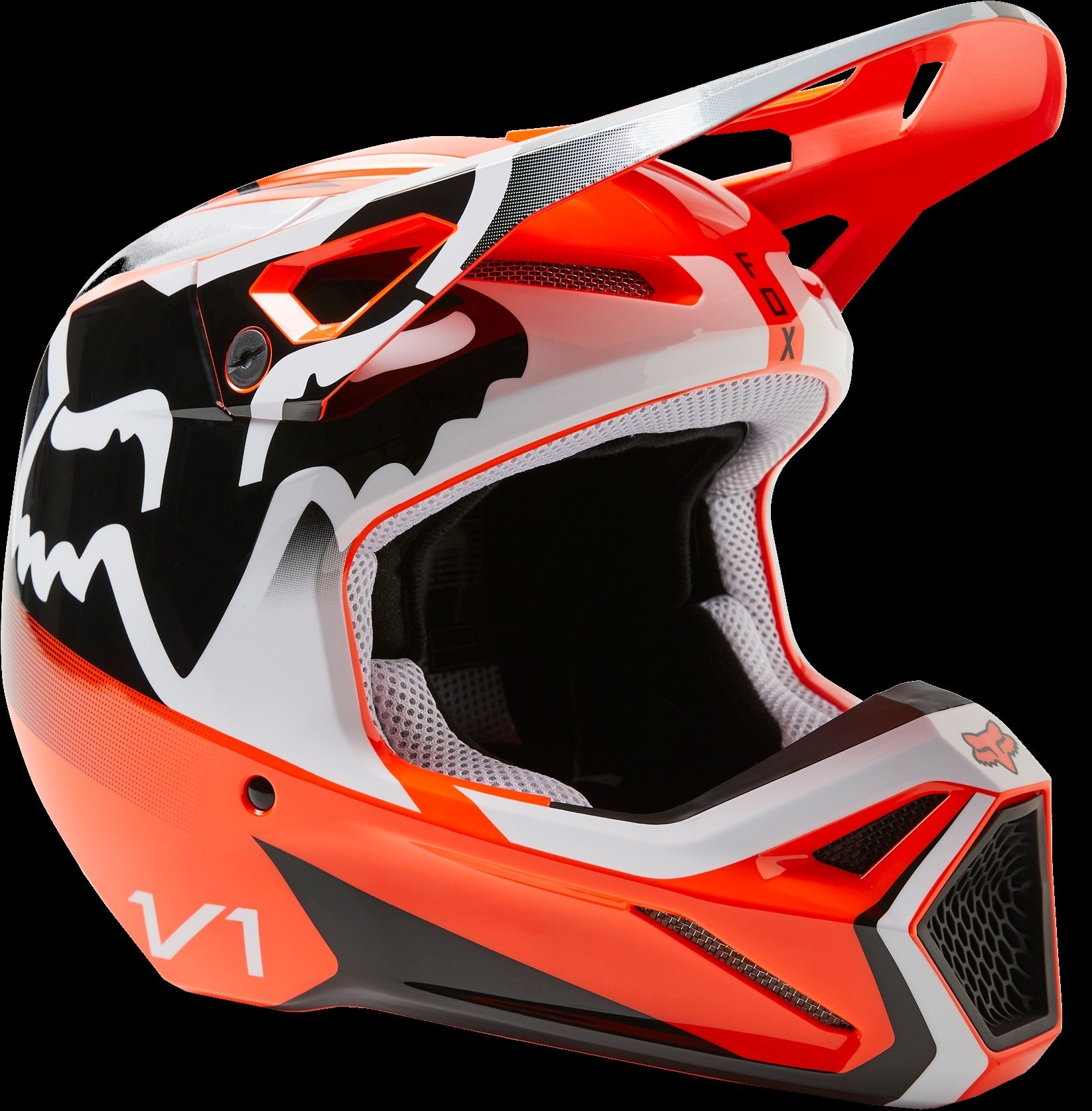 Fox Racing V1 Leed Helmet Youth Orange Mips