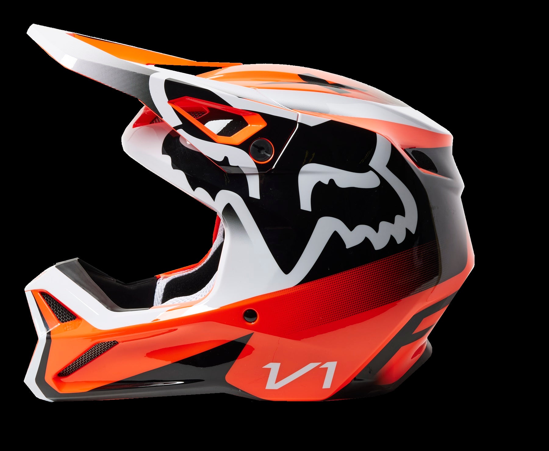Fox Racing V1 Leed Helmet Youth Orange Mips