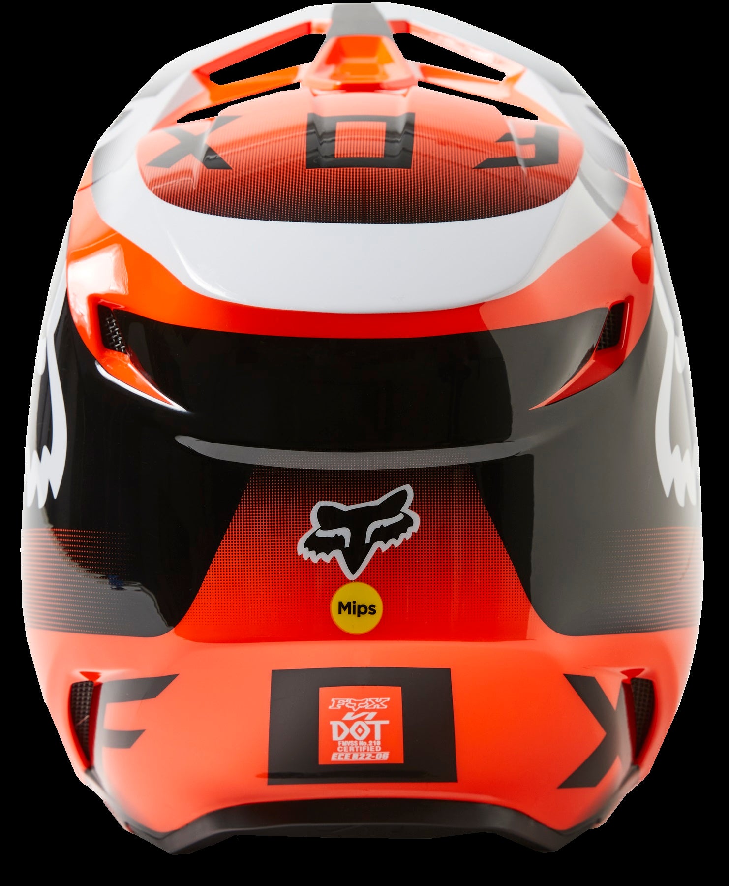 Fox Racing V1 Leed Helmet Youth Orange Mips