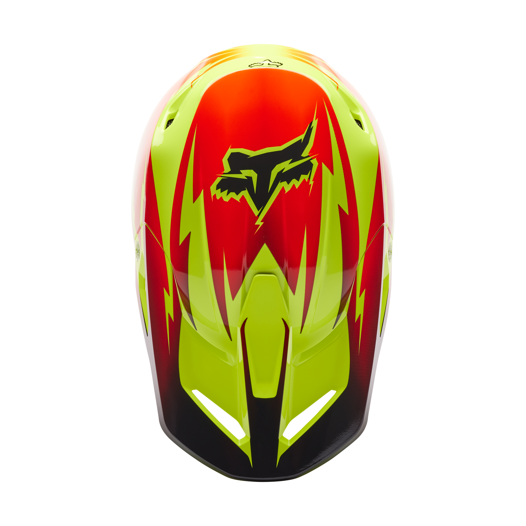 Fox Racing V1 Statk Helmet Adult Red/Yellow Mips