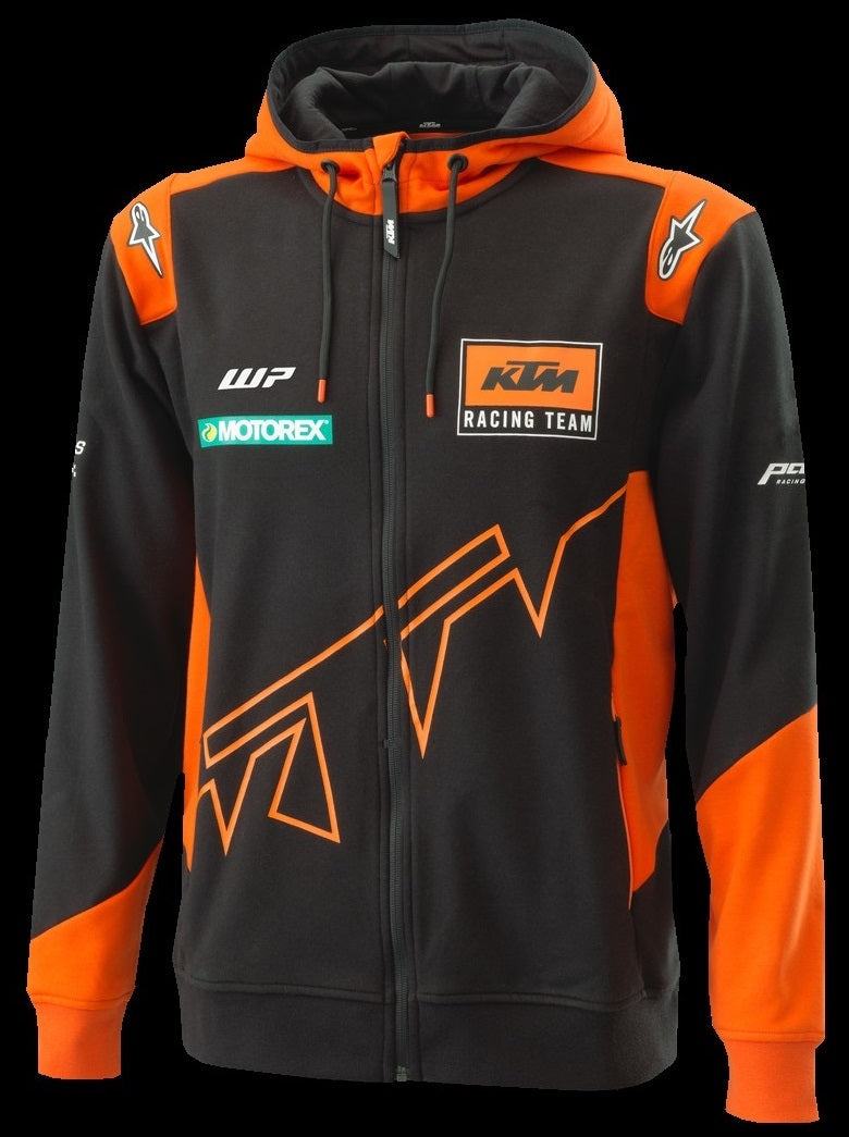 KTM Team Replica Zip Hoodie Youth / Kids Black