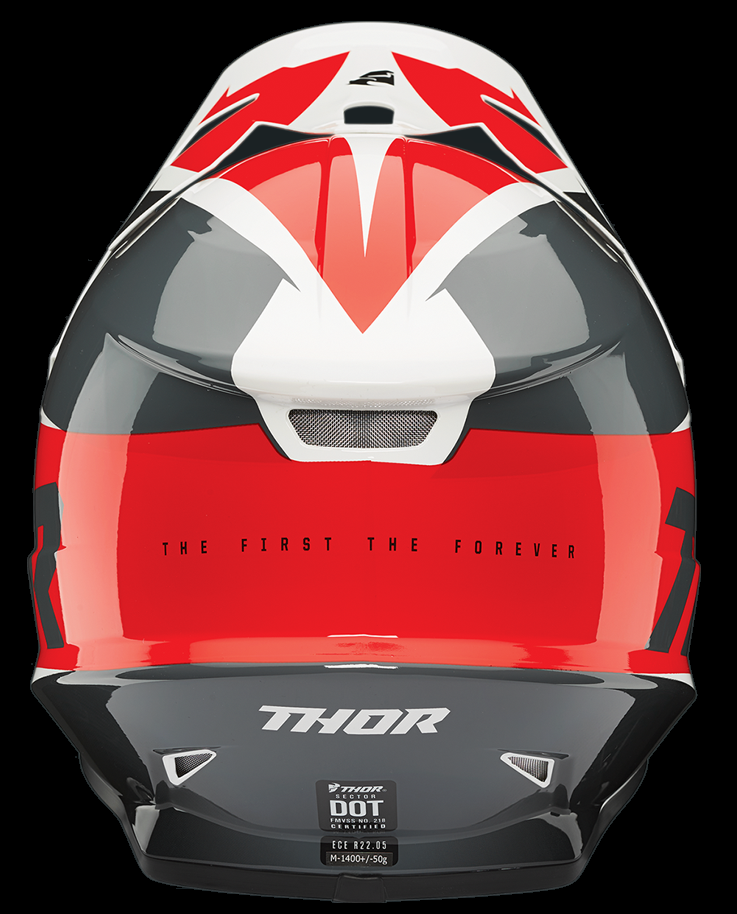 Thor Sector Fader Helmet Adult Red / White