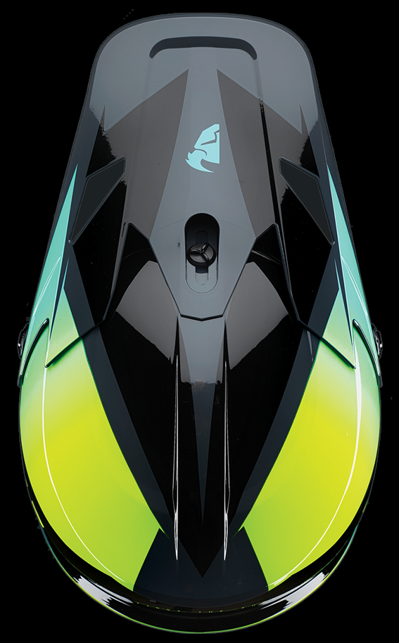 Thor Sector Fader Helmet Adult Teal / Acid