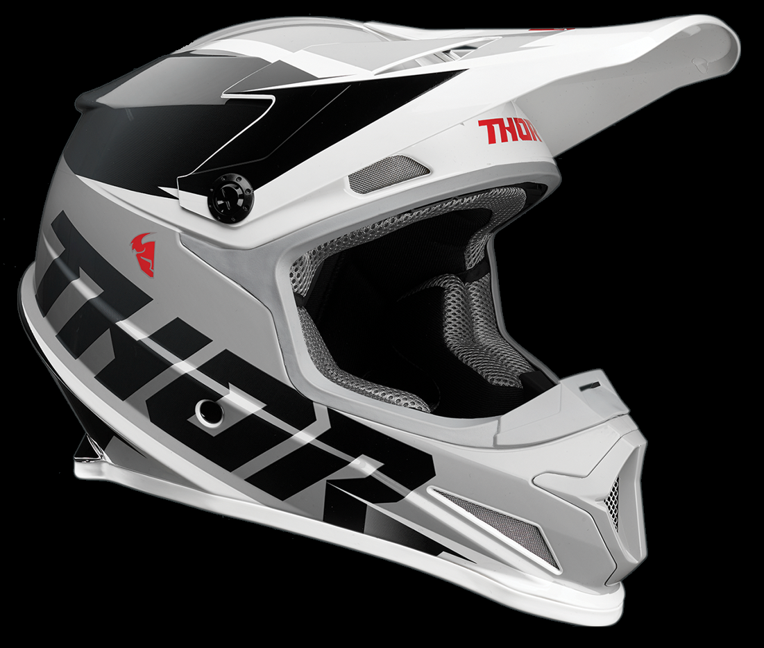 Thor Sector Fader Helmet Adult Black / White