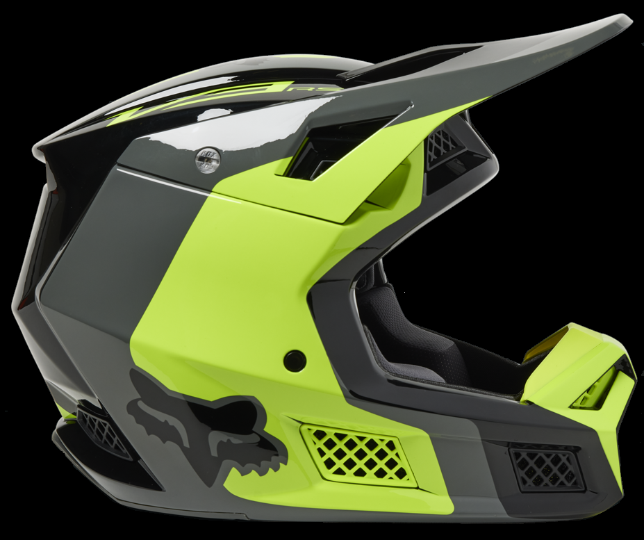 Fox Racing V3 RS Efekt Helmet Adult Yellow