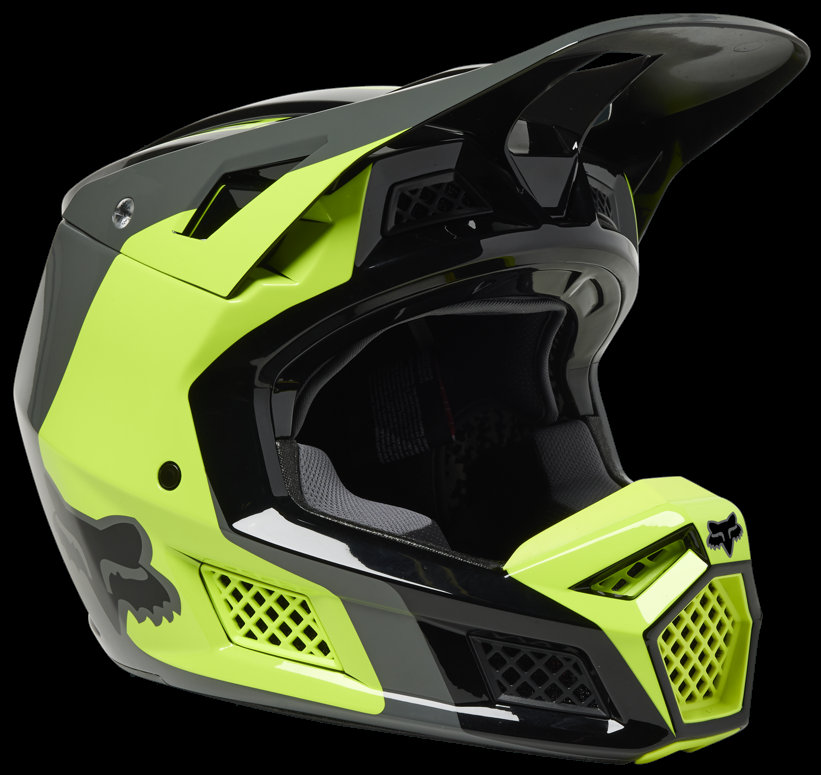 Fox Racing V3 RS Efekt Helmet Adult Yellow