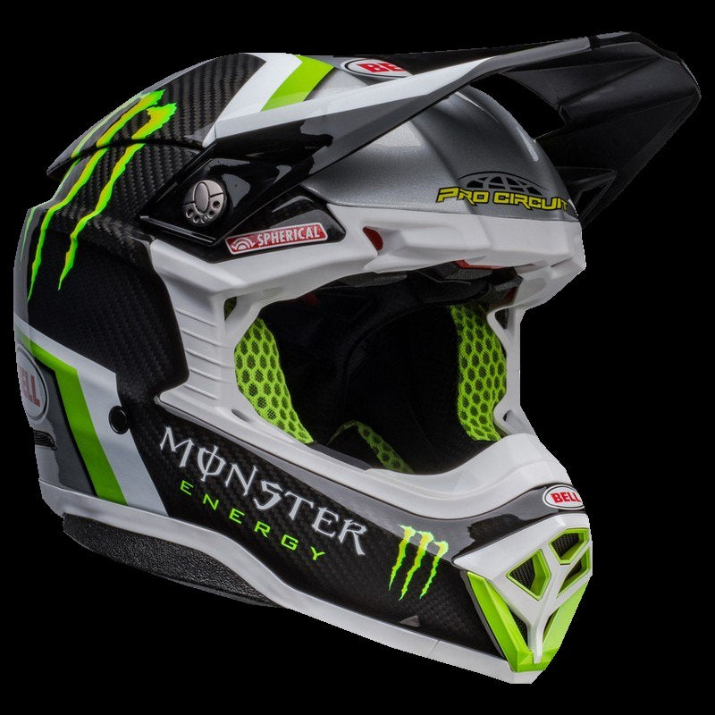 Monster Energy Thor Riding Helmet Bell Moto 10 Spherical Mips