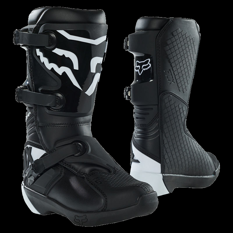 Fox Racing Comp Youth Boots Black / White