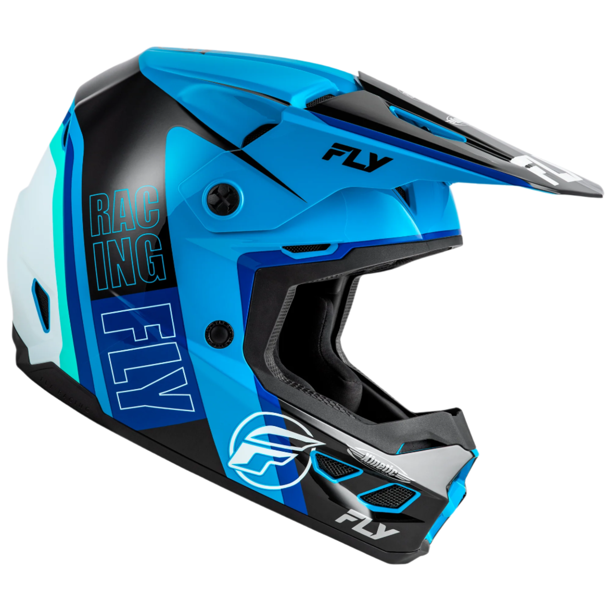 Fly Kinetic Rally Helmet Adult Blue