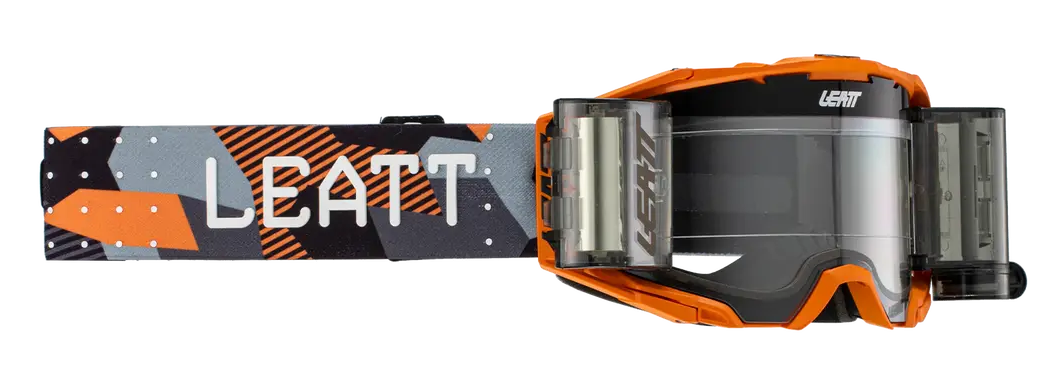 Leatt 6.5 Velocity Roll Off Adult Goggle Camo Orange
