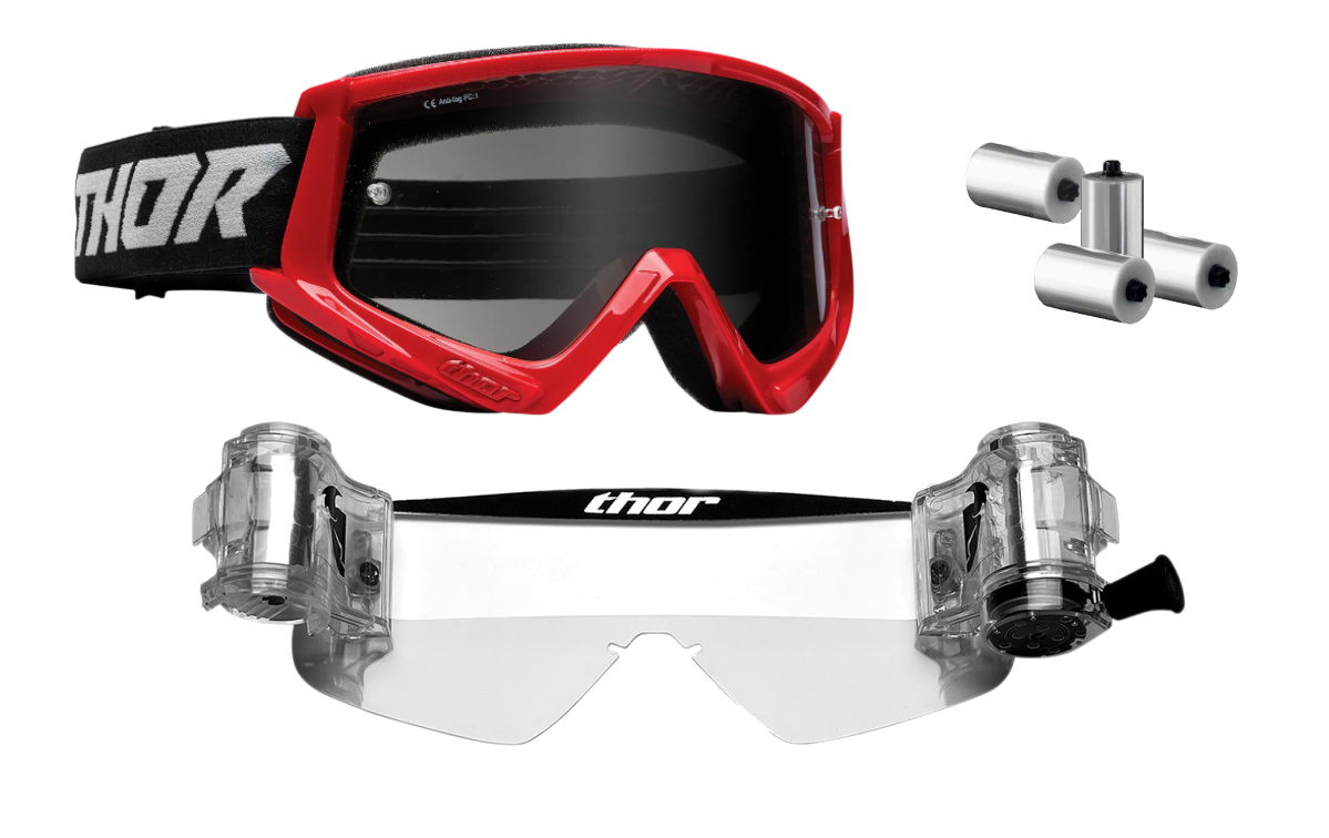 Thor Combat Sand Goggle Adult Red