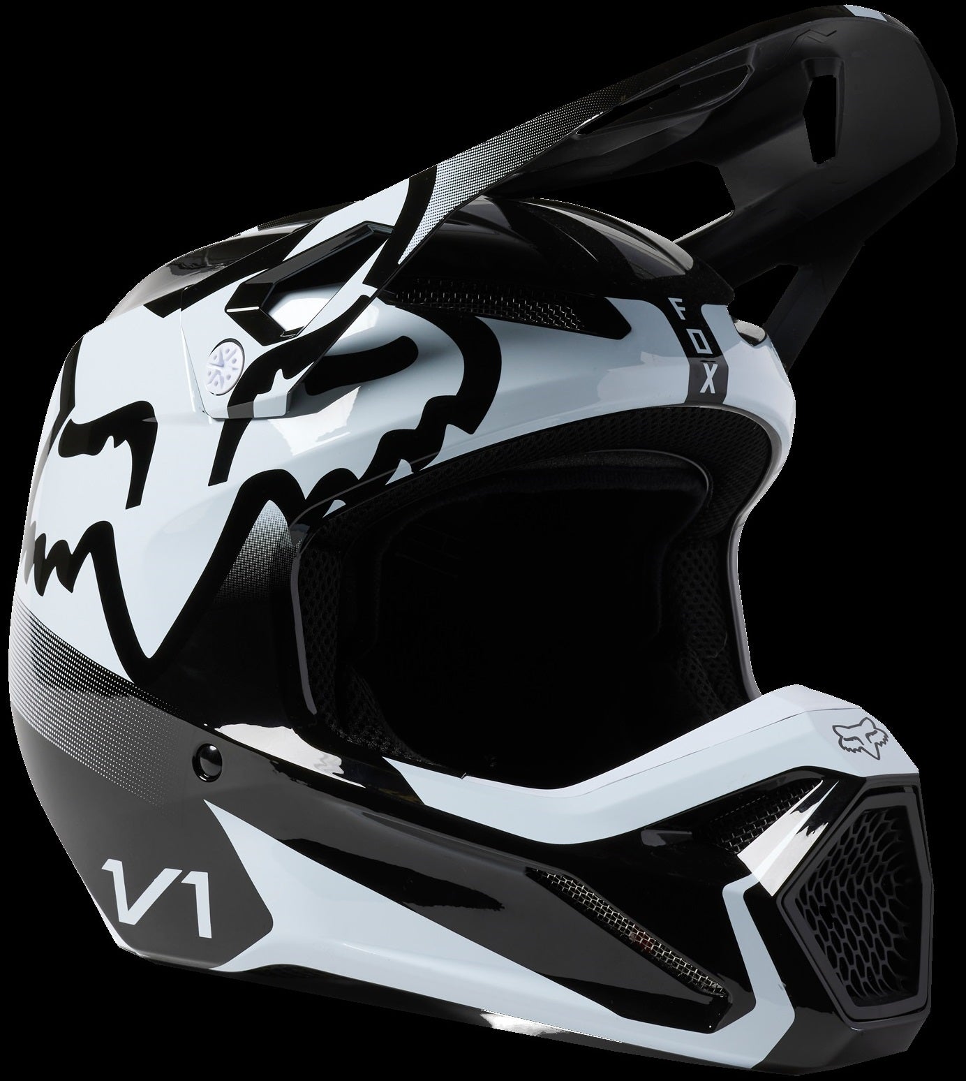 Fox Racing V1 Leed Helmet Adult Black Mips