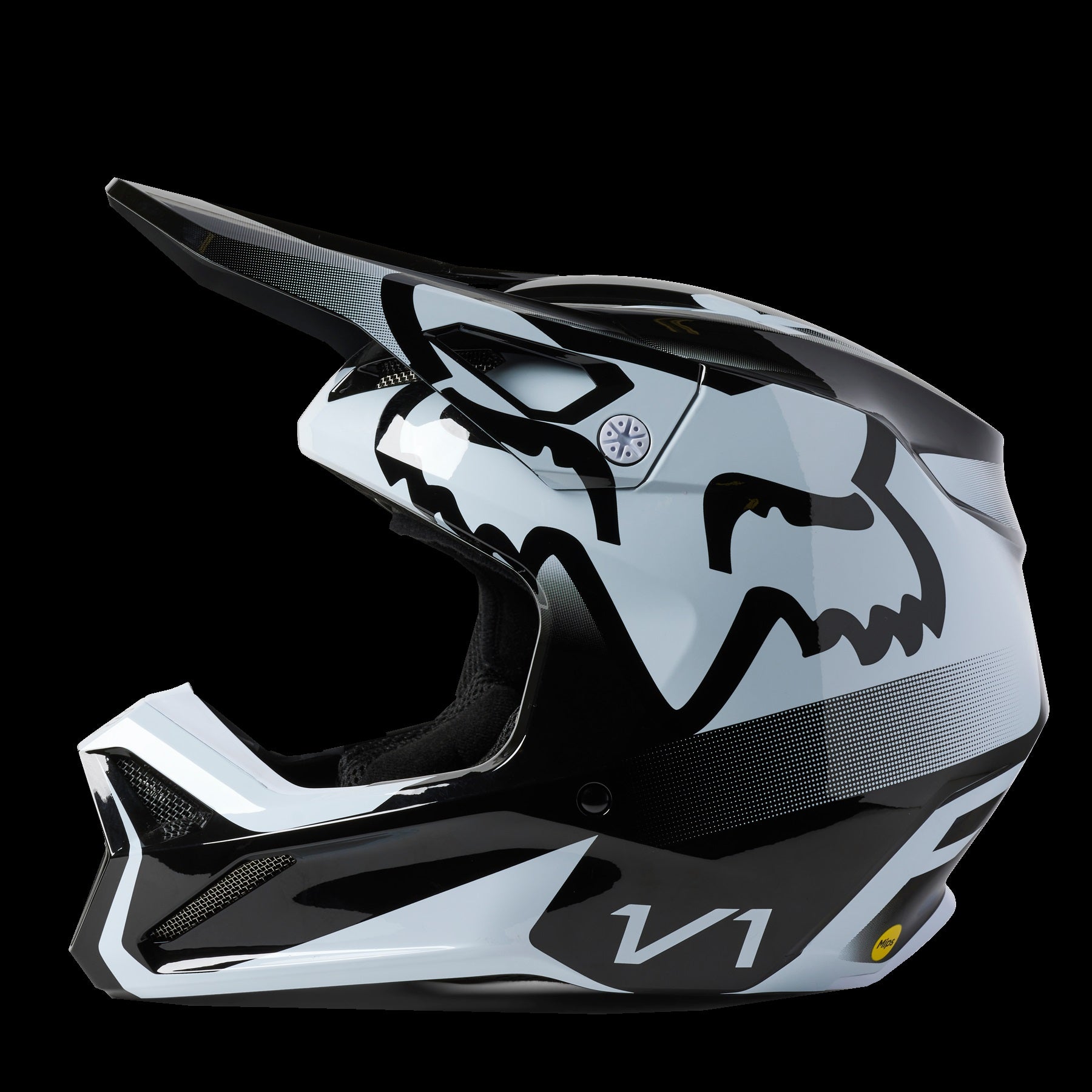Fox Racing V1 Leed Helmet Youth Black Mips
