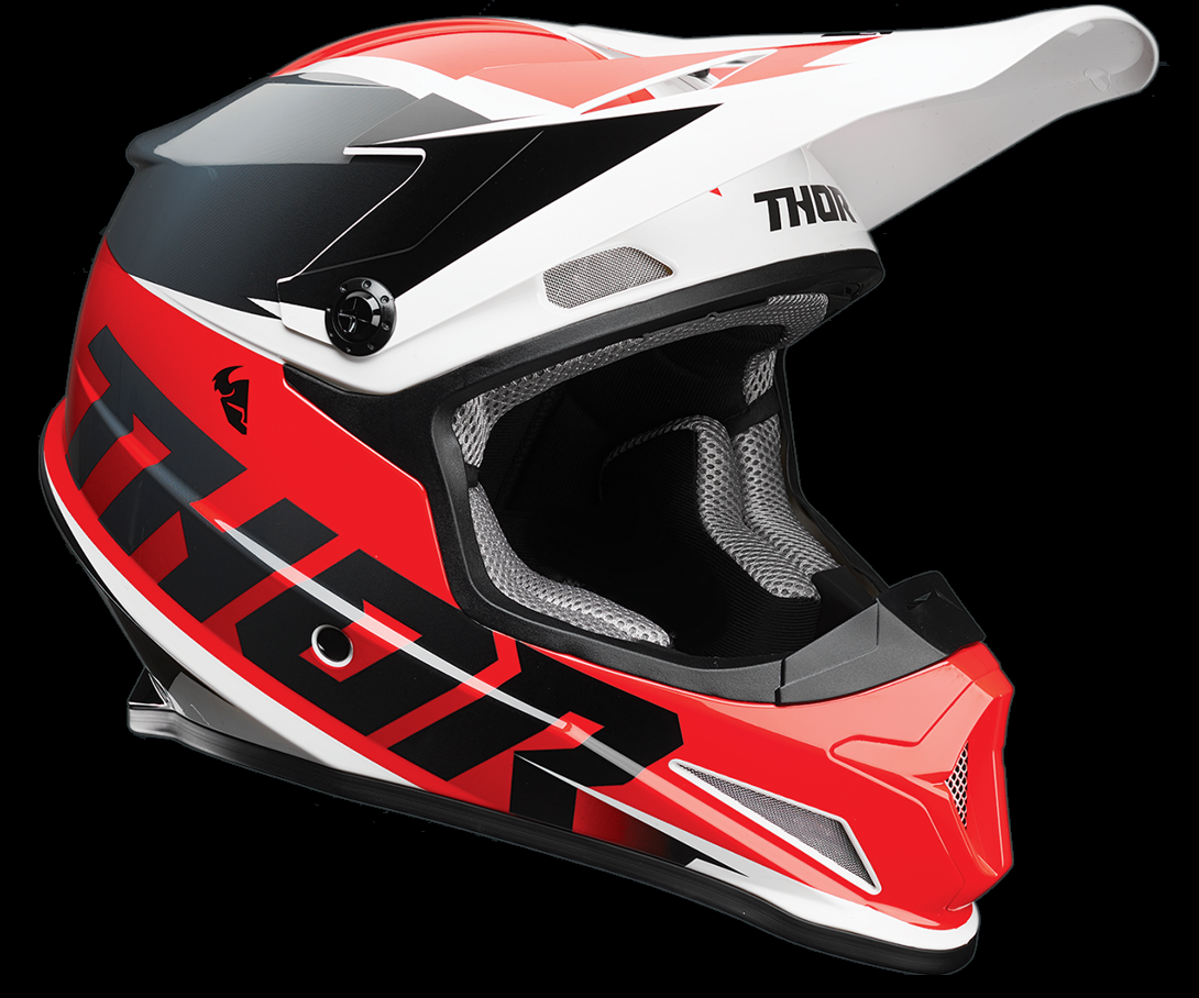 Thor Sector Fader Helmet Adult Red / White