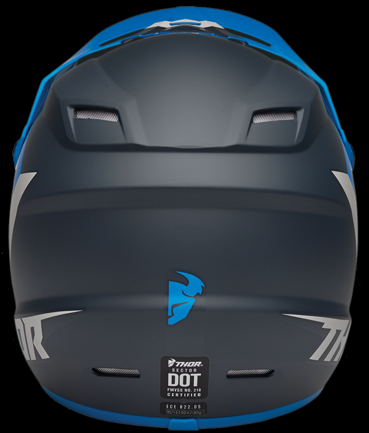 Thor Sector Chev Helmet Youth Blue /Navy